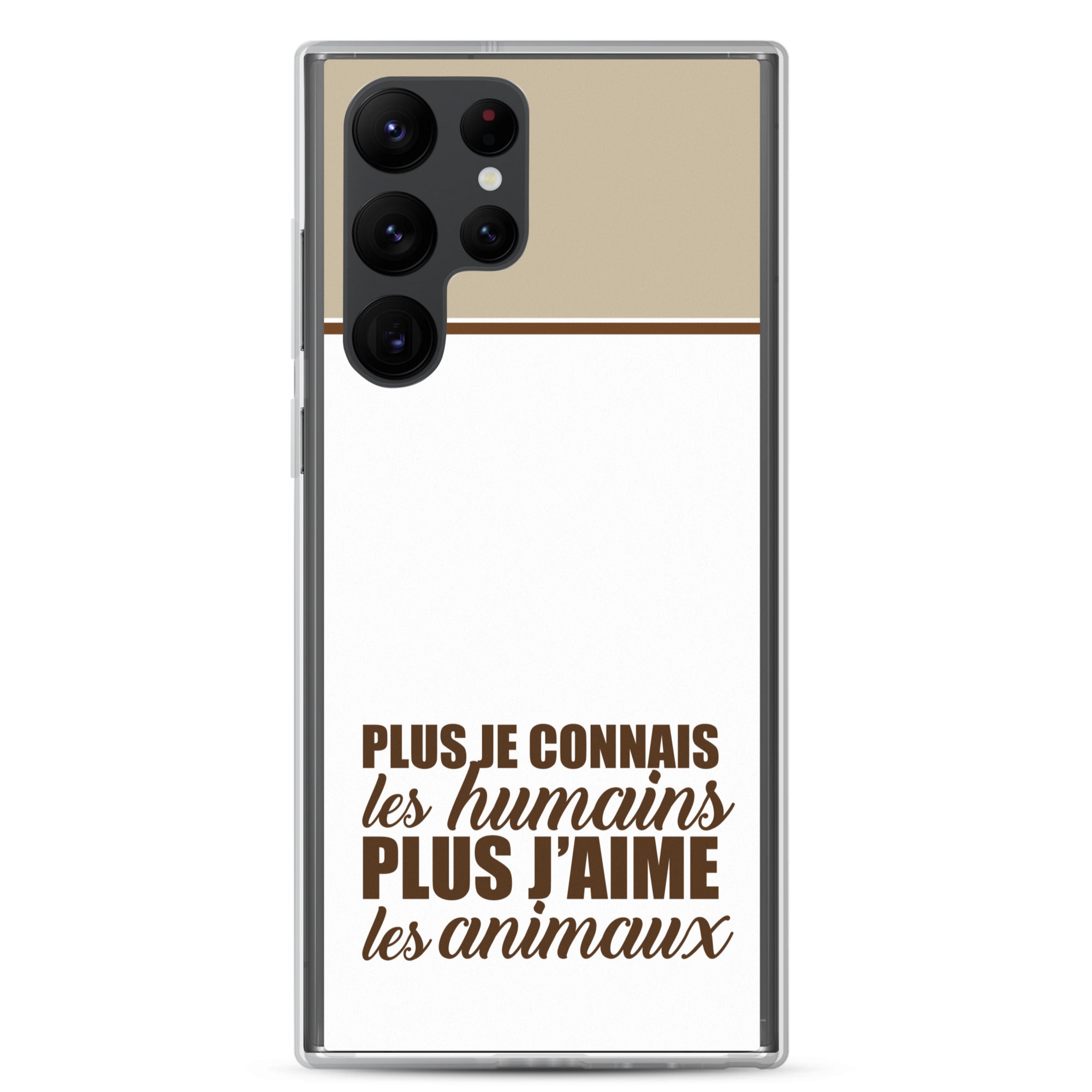 Plus je connais les humains - V2 - Coque Samsung®