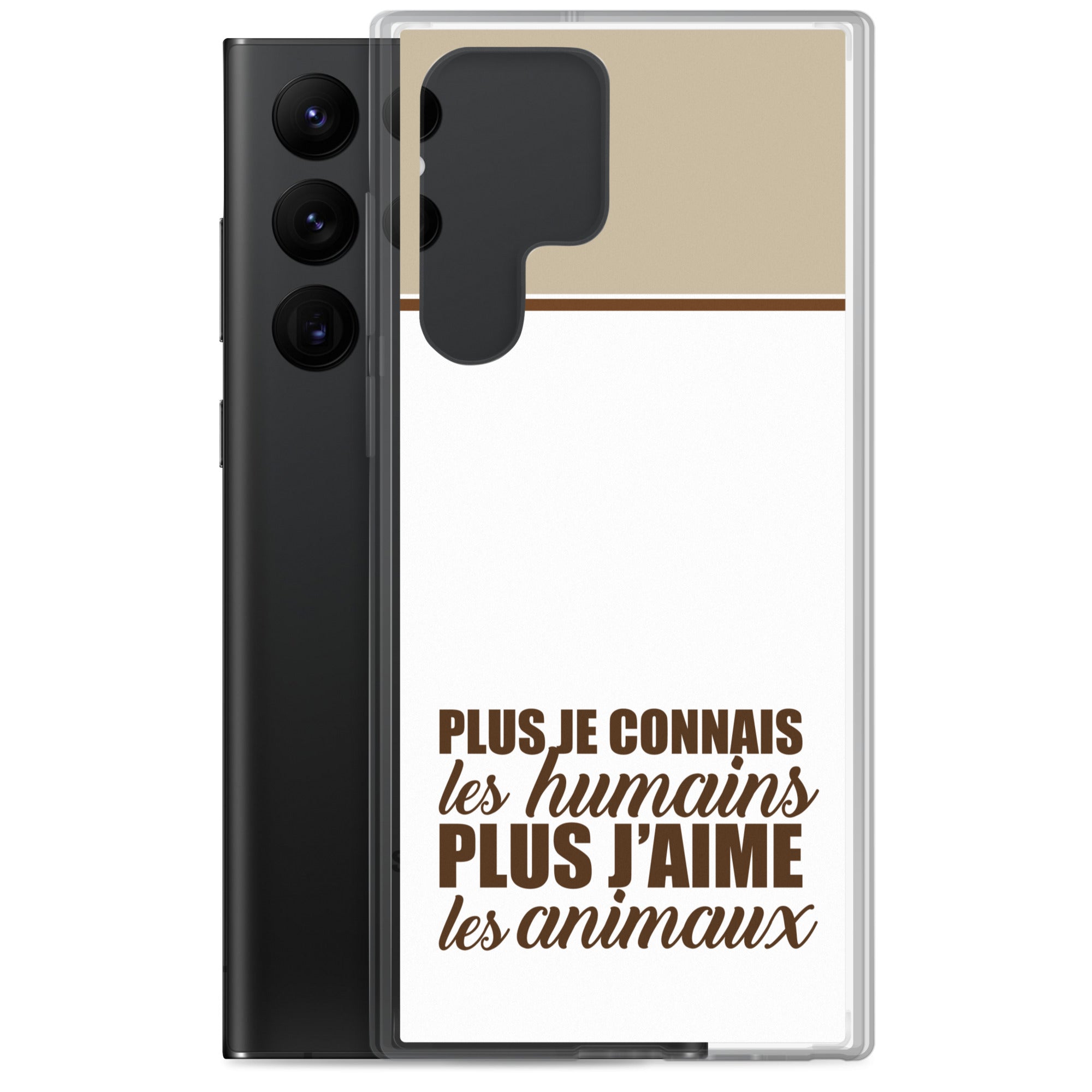 Plus je connais les humains - V2 - Coque Samsung®