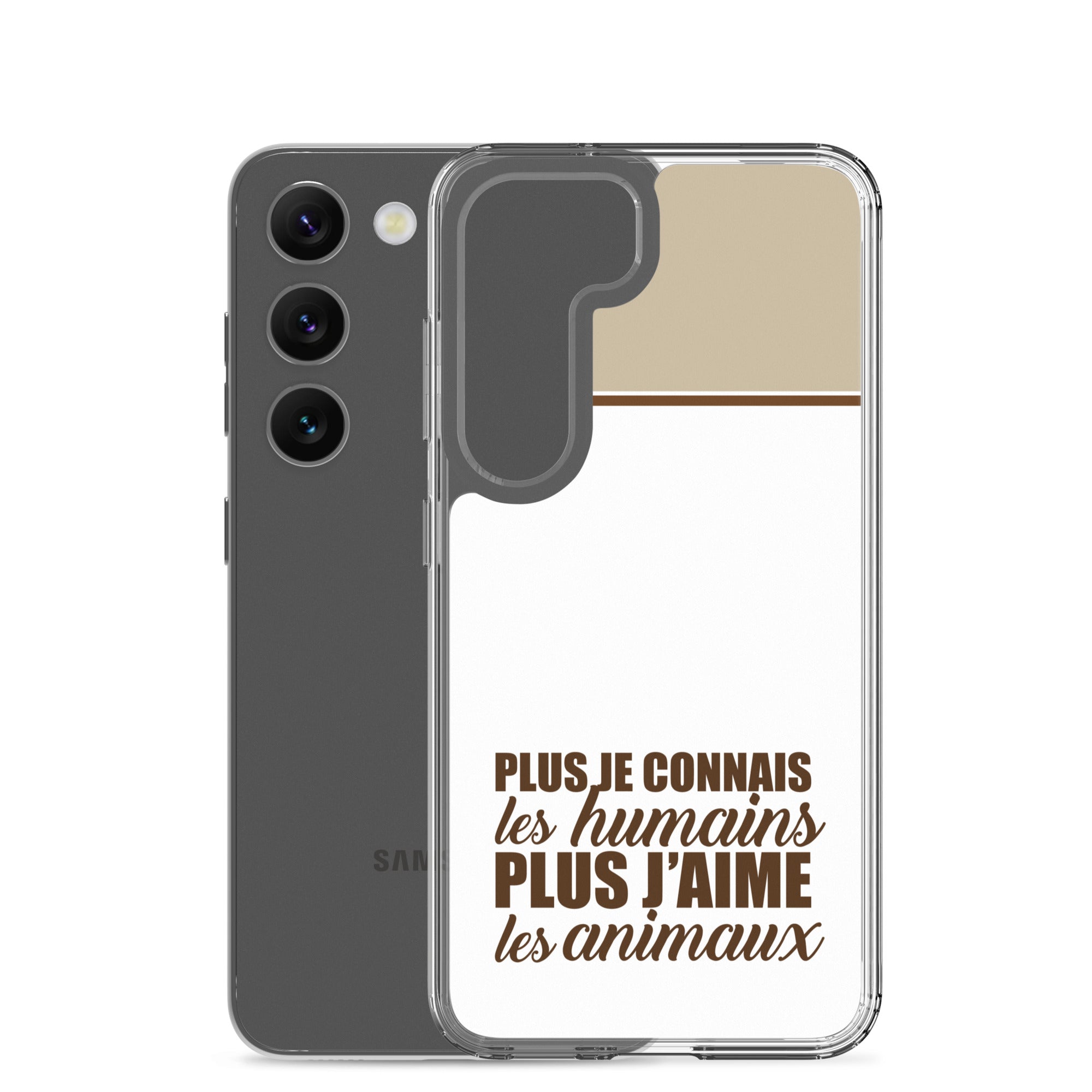Plus je connais les humains - V2 - Coque Samsung®