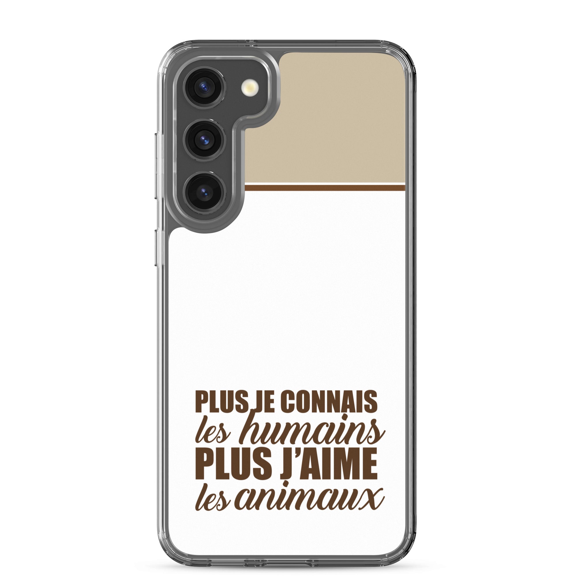 Plus je connais les humains - V2 - Coque Samsung®