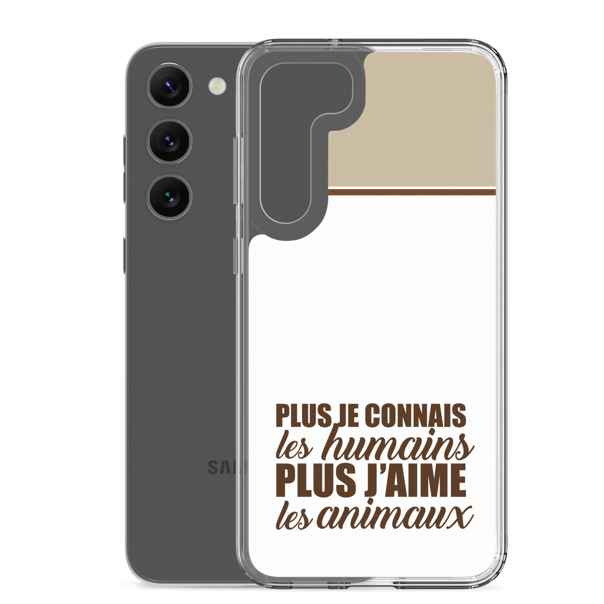 Plus je connais les humains - V2 - Coque Samsung®