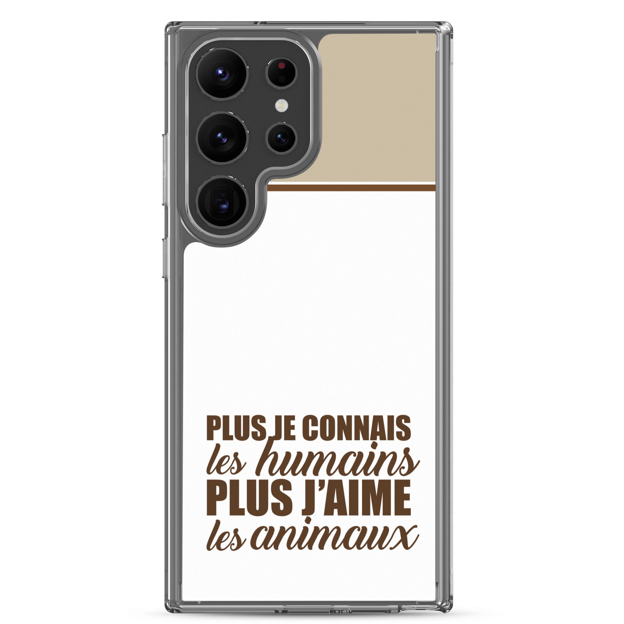 Plus je connais les humains - V2 - Coque Samsung®