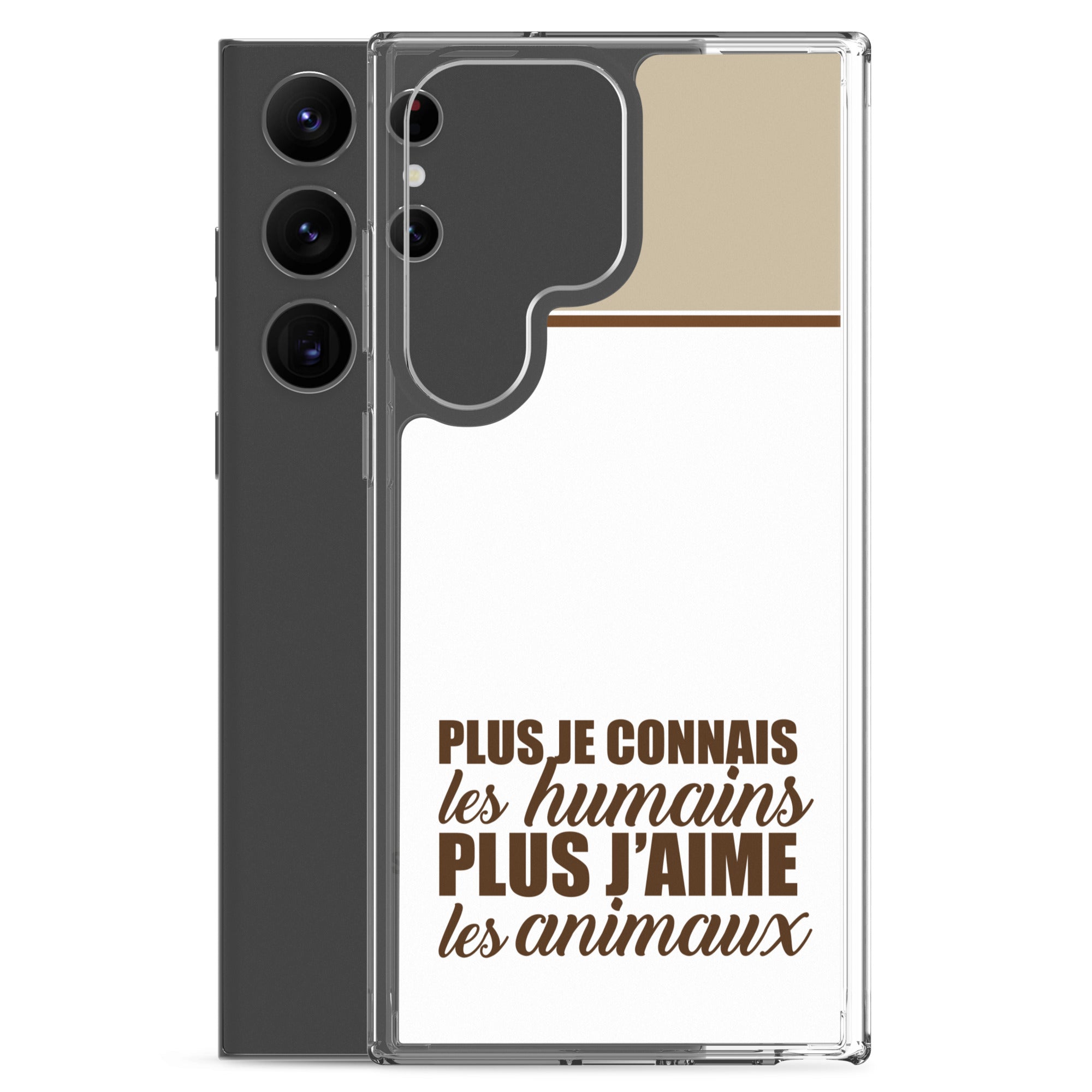 Plus je connais les humains - V2 - Coque Samsung®