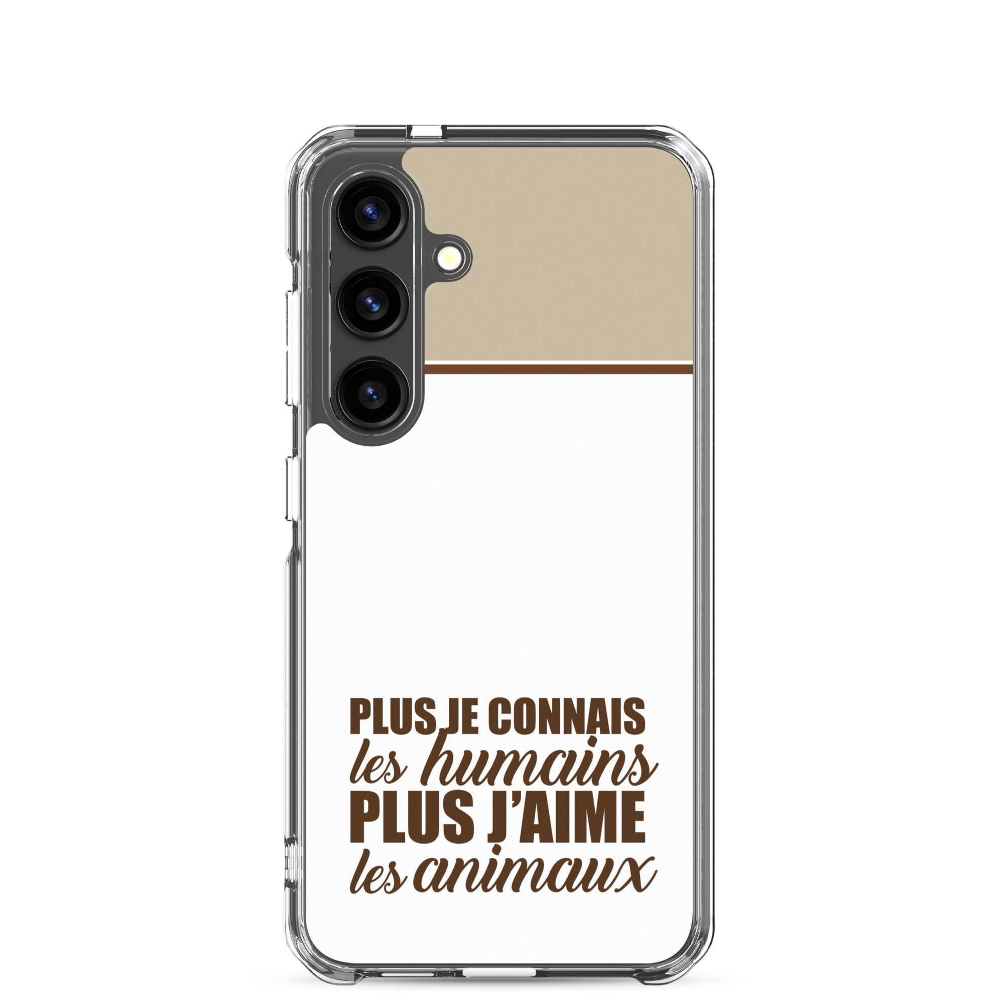 Plus je connais les humains - V2 - Coque Samsung®