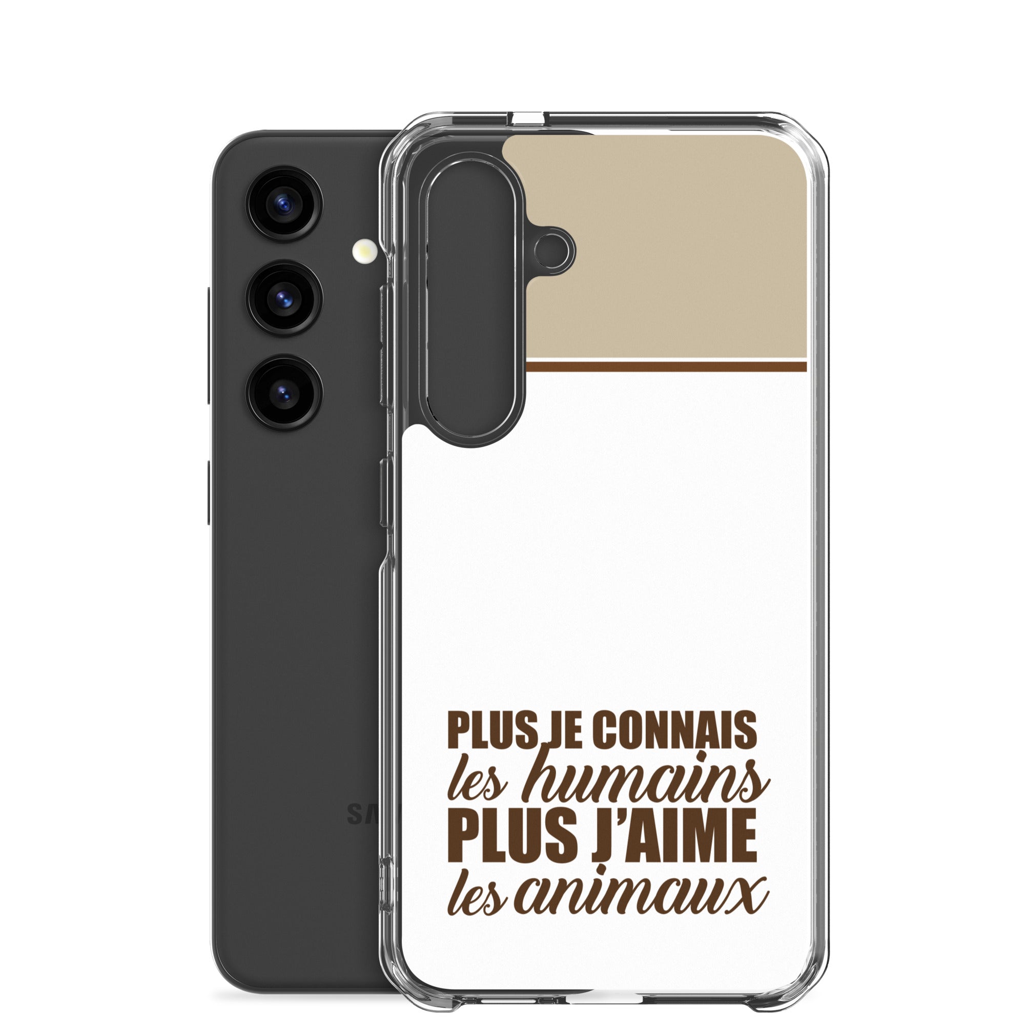 Plus je connais les humains - V2 - Coque Samsung®
