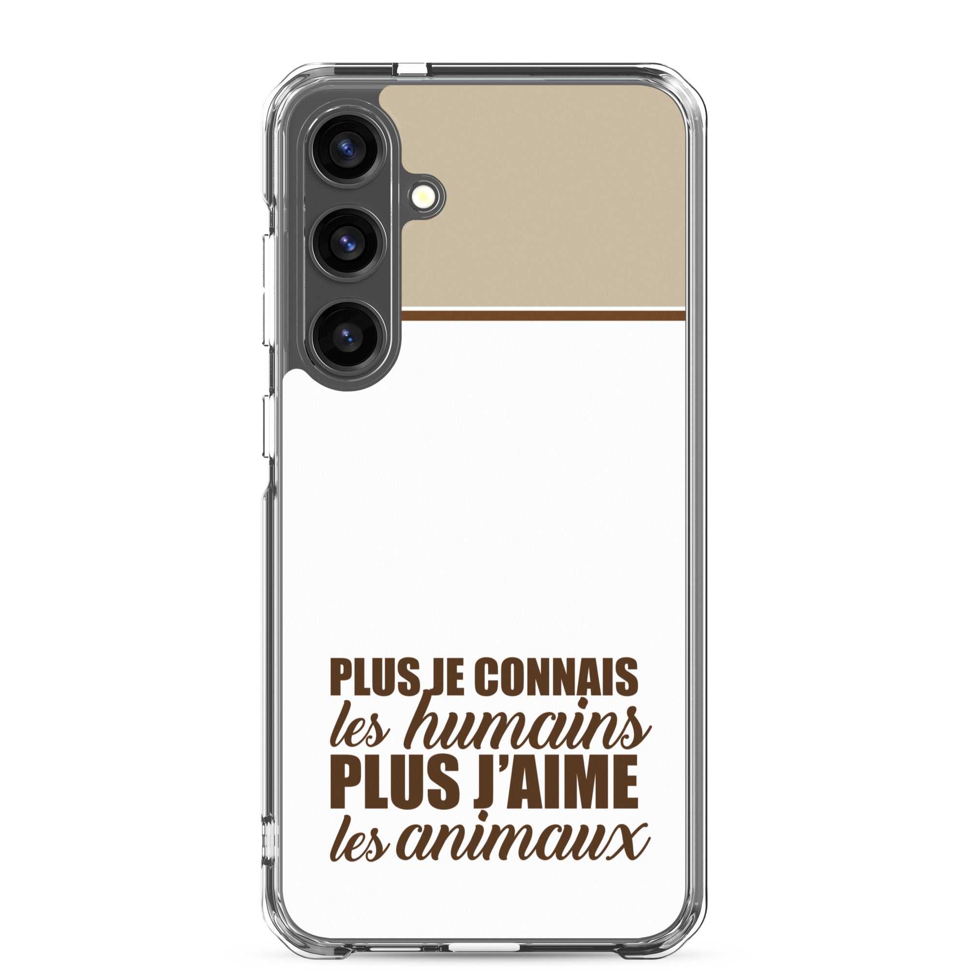 Plus je connais les humains - V2 - Coque Samsung®