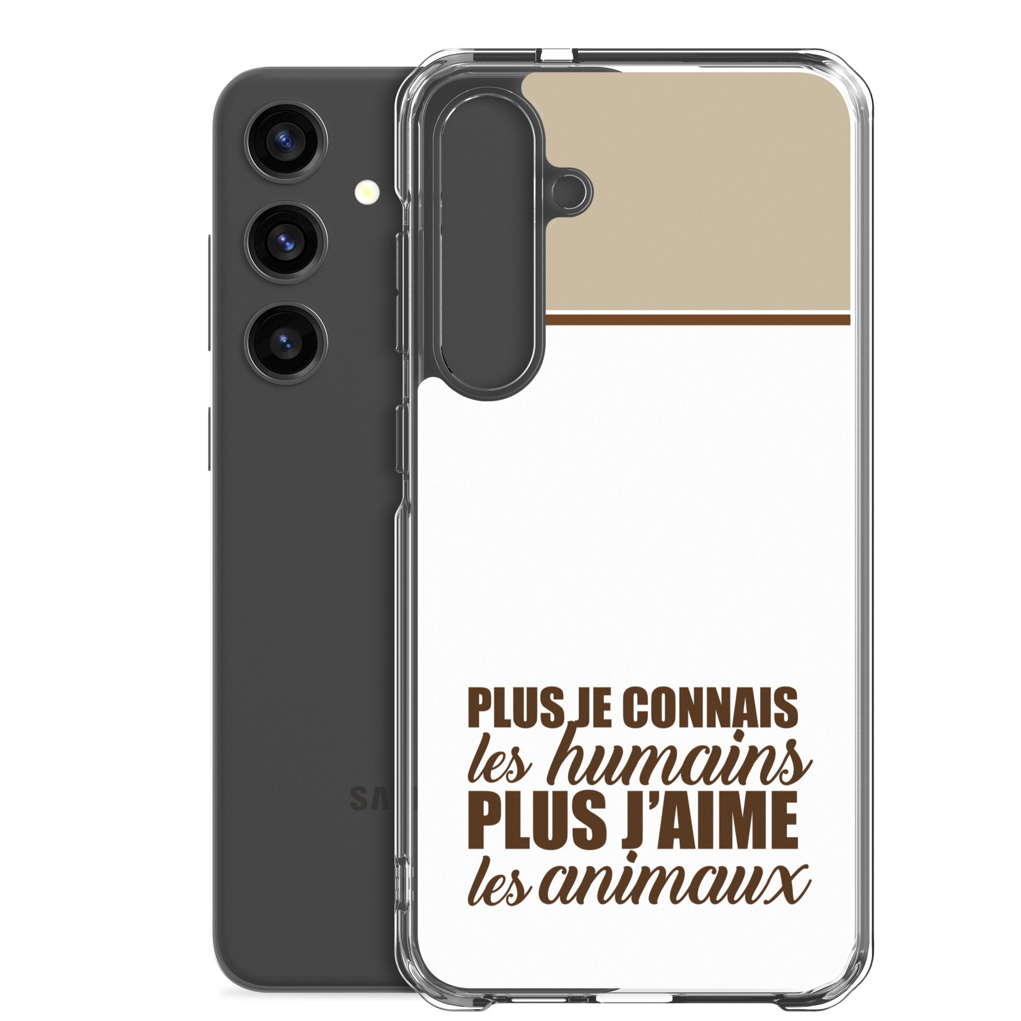 Plus je connais les humains - V2 - Coque Samsung®