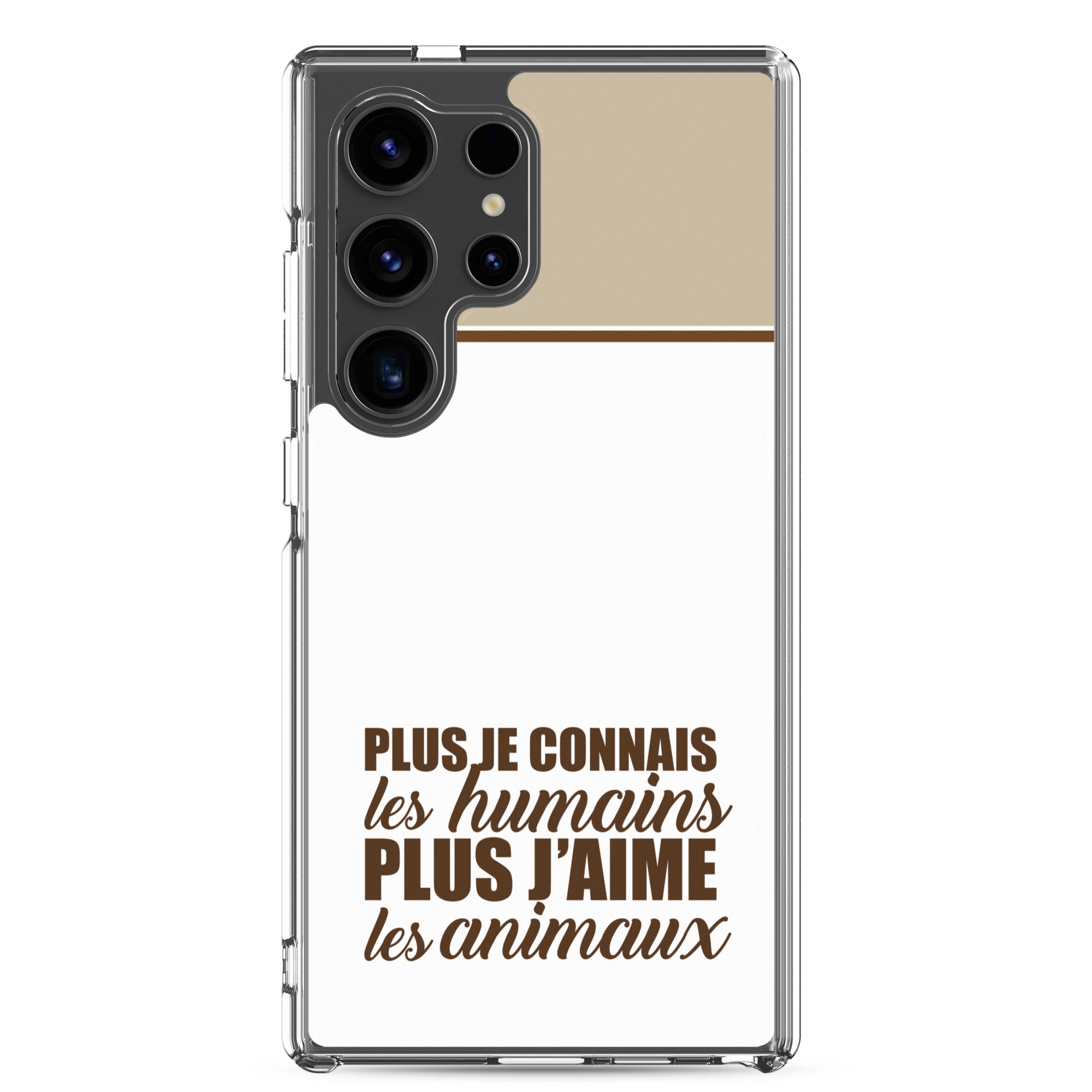 Plus je connais les humains - V2 - Coque Samsung®