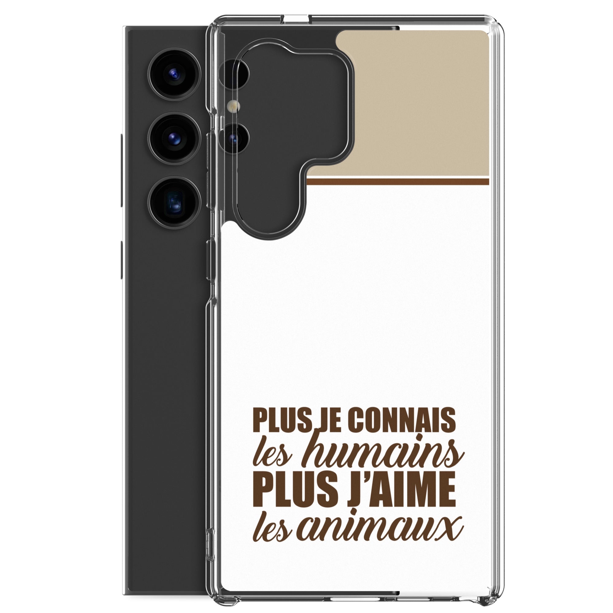 Plus je connais les humains - V2 - Coque Samsung®