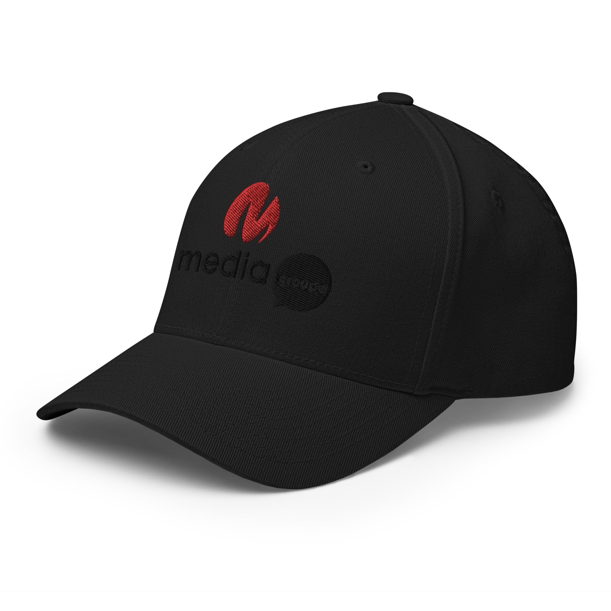 Media Group - Pro - Casquette Structurée en Sergé - Brodée