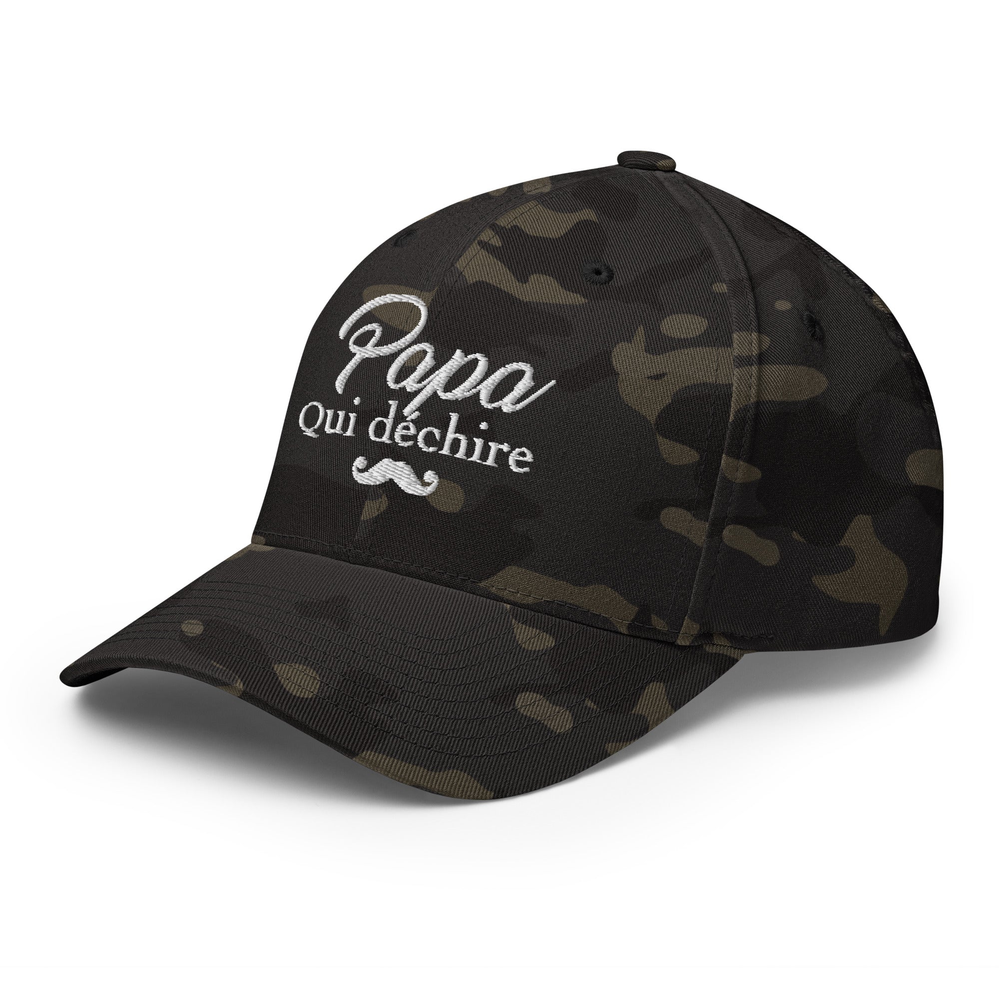 Papa qui déchire - Casquette Structurée en Sergé - Brodée