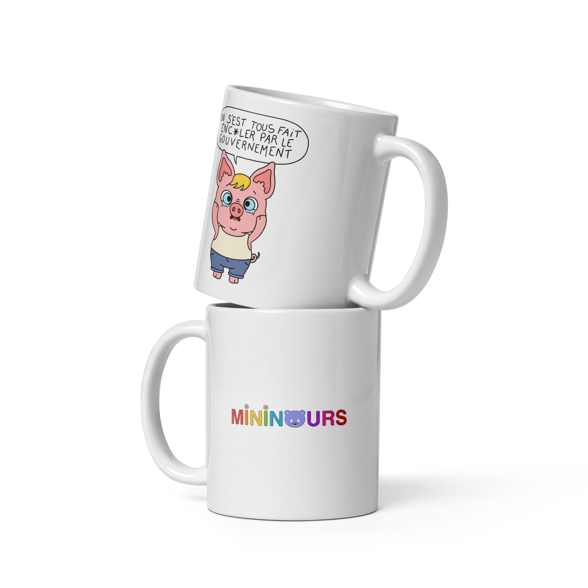 Cochonnet - Collector Mininours - Mug Blanc Brillant