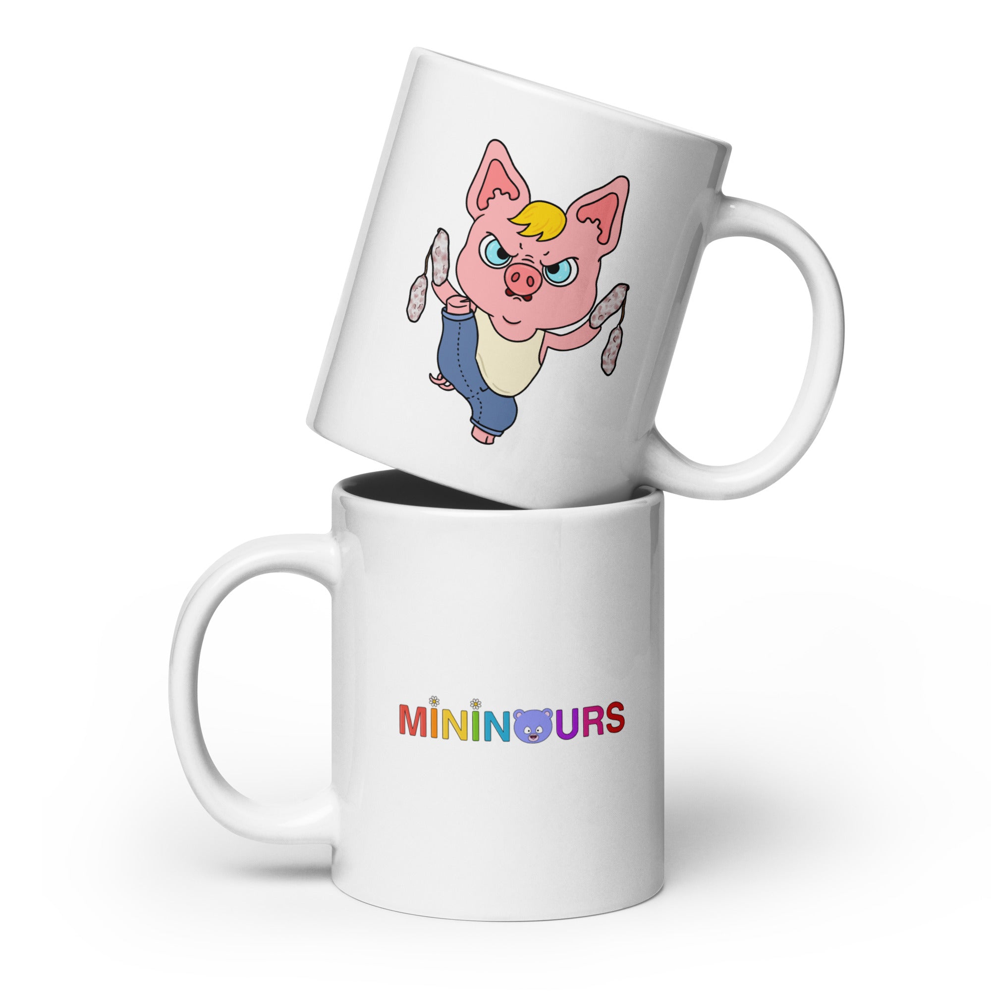 Cochonnet - Mininours - Mug Blanc Brillant