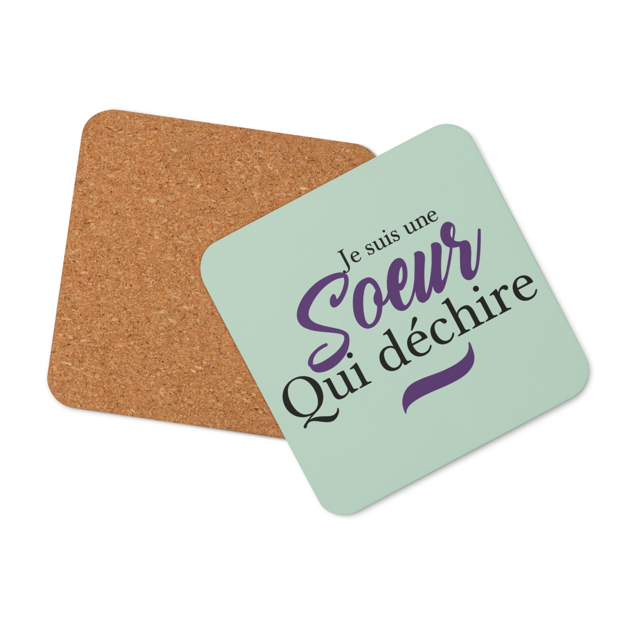 Sœur qui déchire - Sous-verres en liège