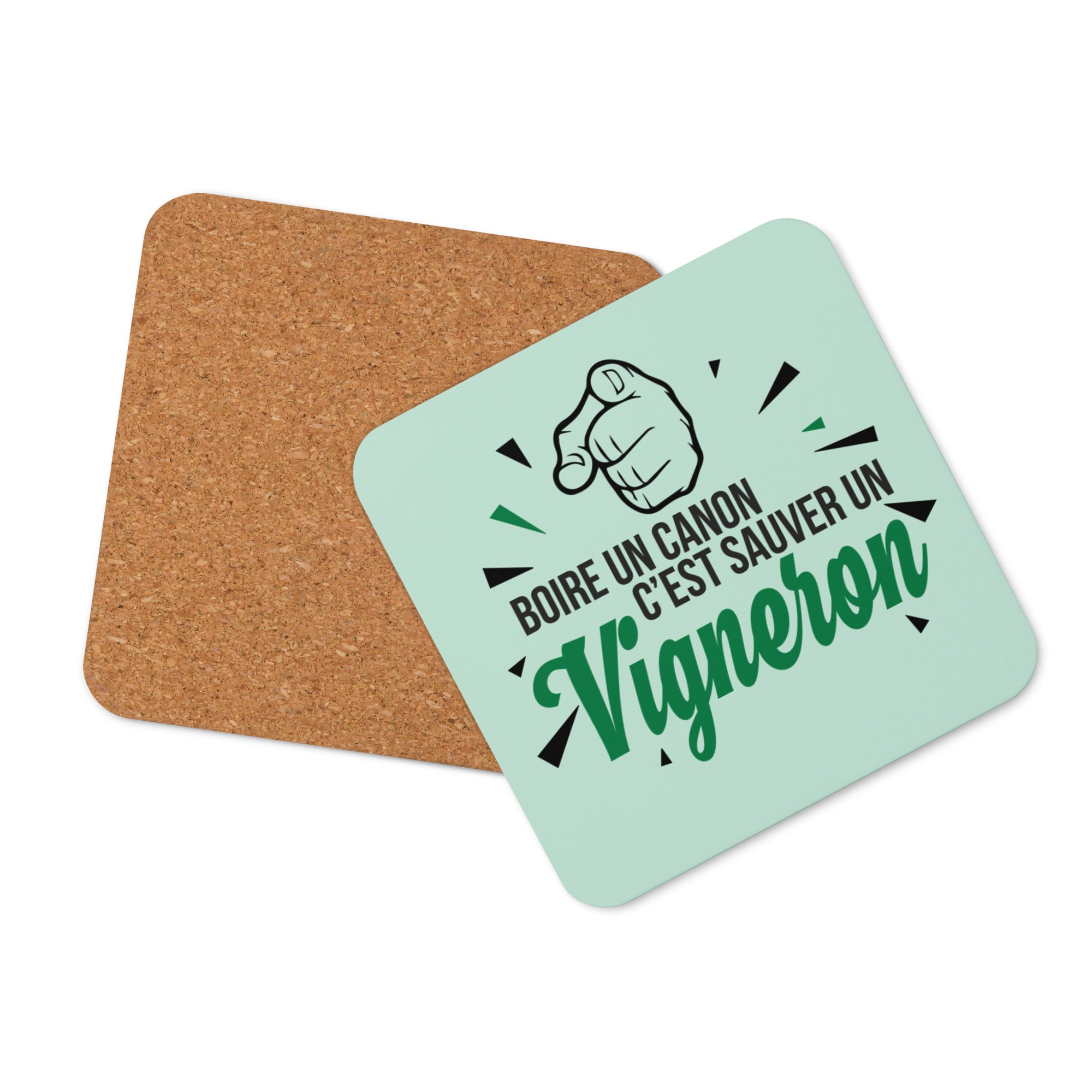 Boire un canon - Sous-verres en liège