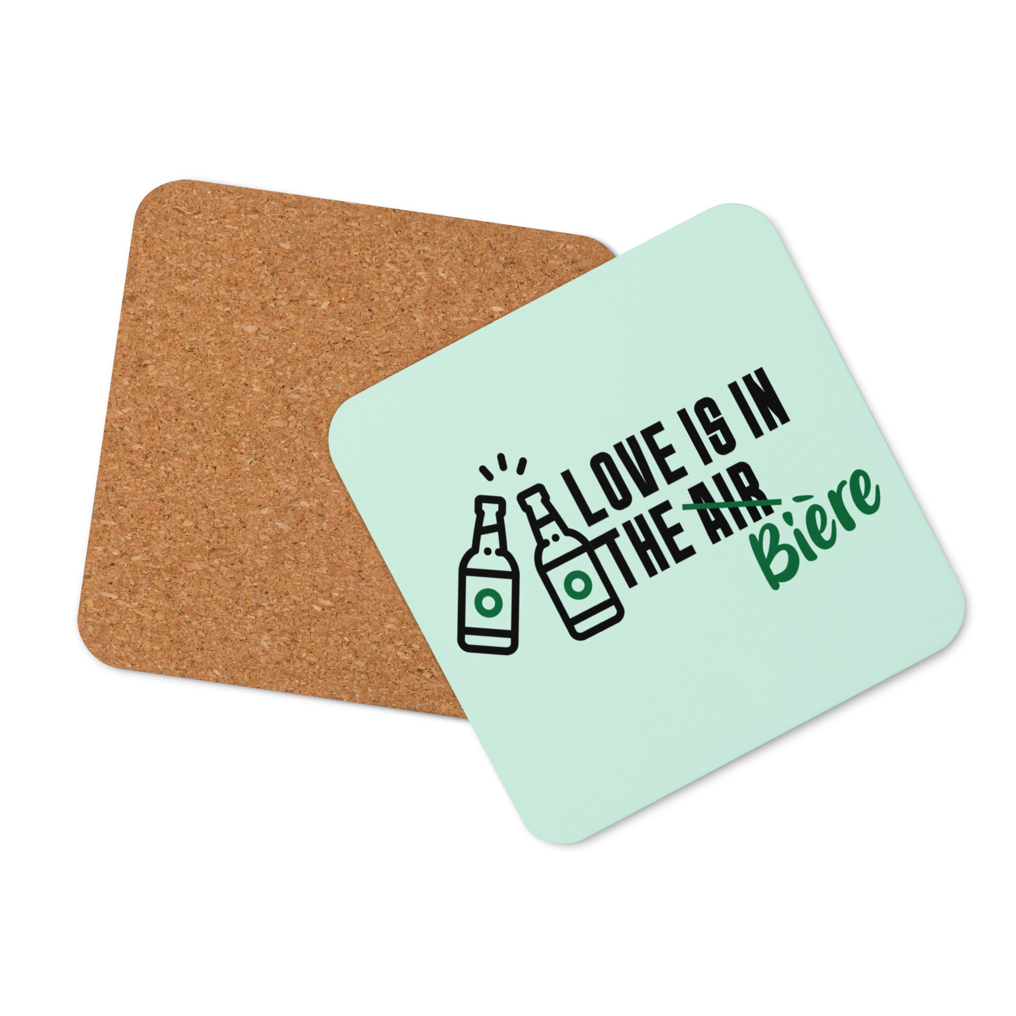 Love is in the bière - Sous-verres en liège