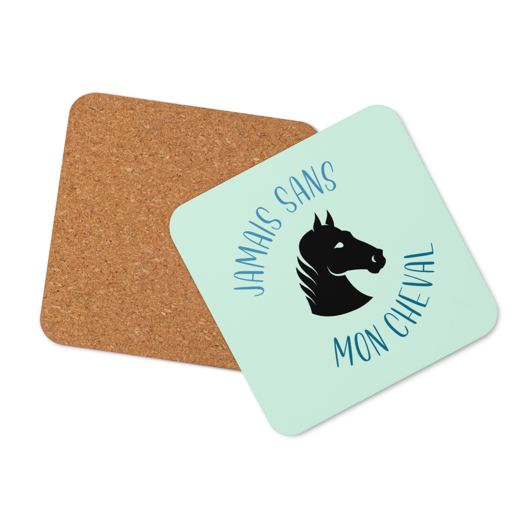 Jamais sans mon cheval - Sous-verres en liège