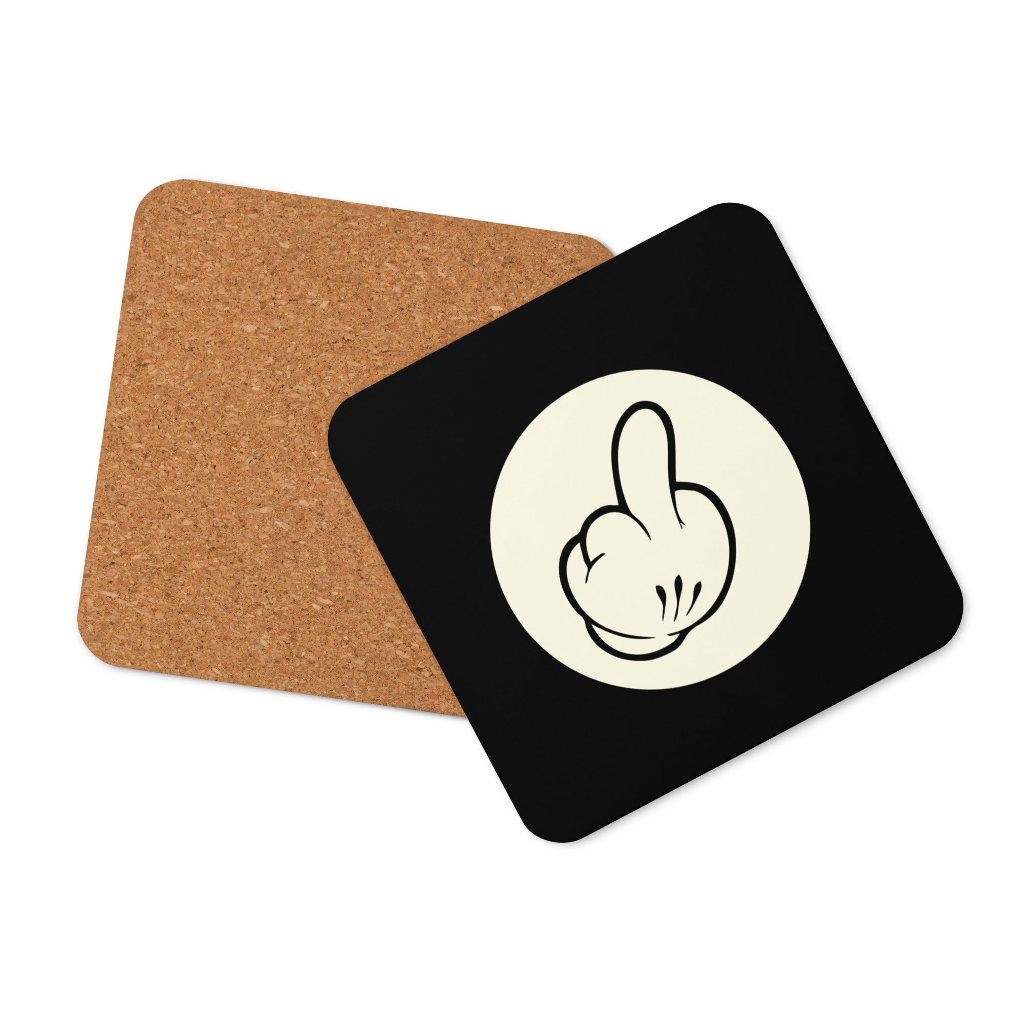 Fuck - Mickey - Sous-verres en liège