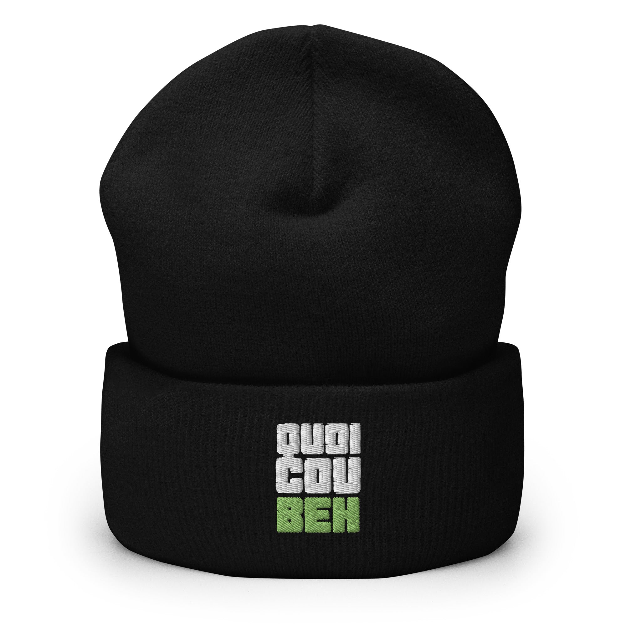 Quoicoubeh - Bonnet à Revers - Brodé