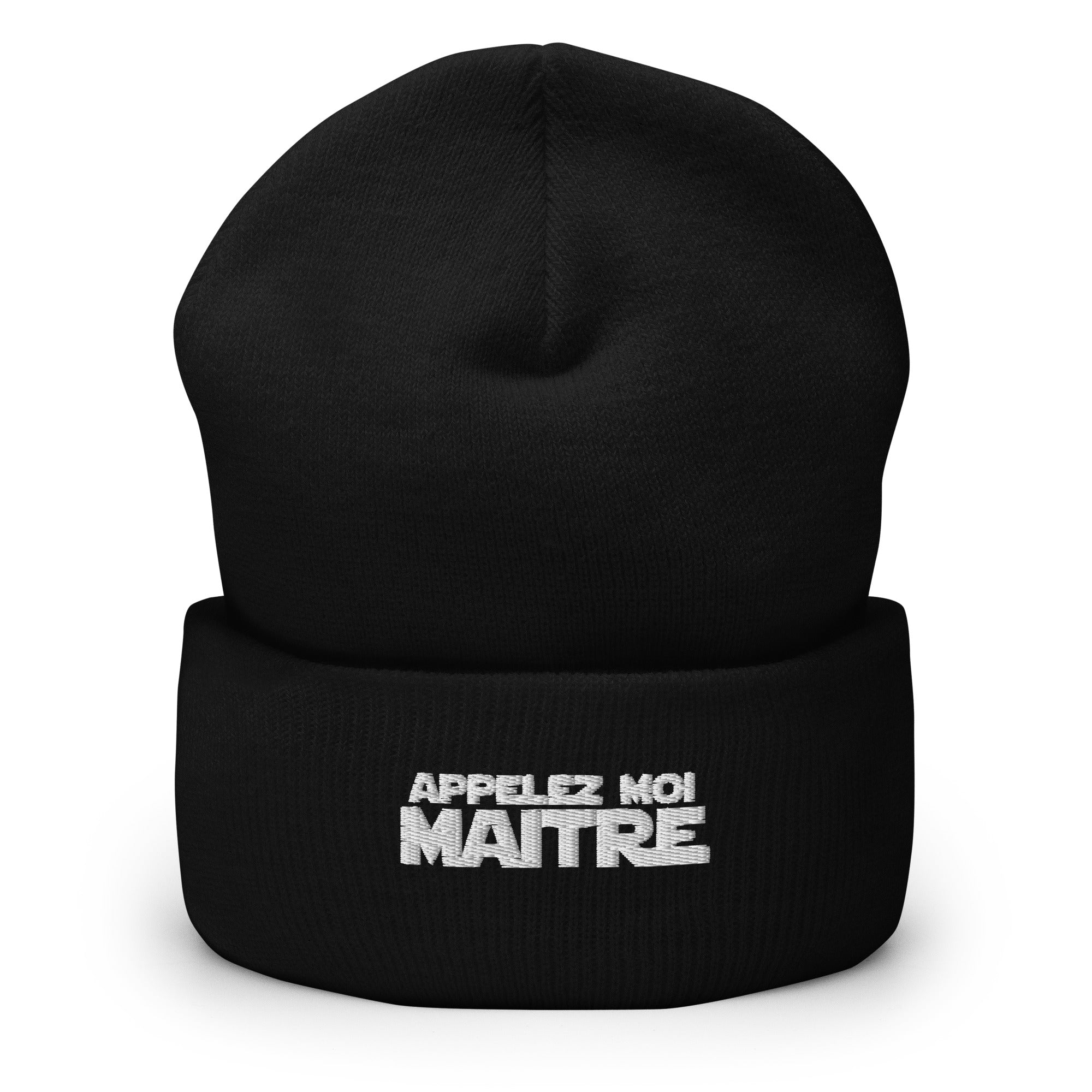 Appelez moi maitre - Bonnet à Revers - Brodé