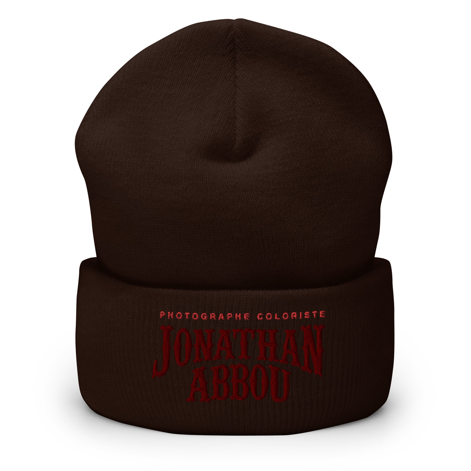 Jonathan abbou - Bonnet à Revers - logo - Brodé