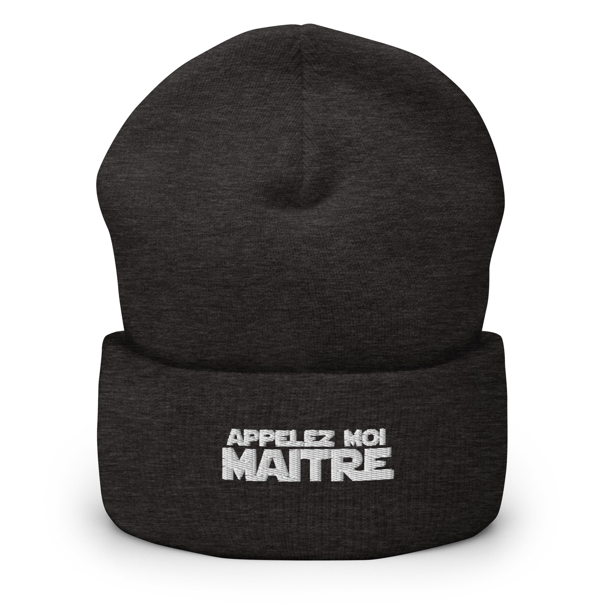 Appelez moi maitre - Bonnet à Revers - Brodé