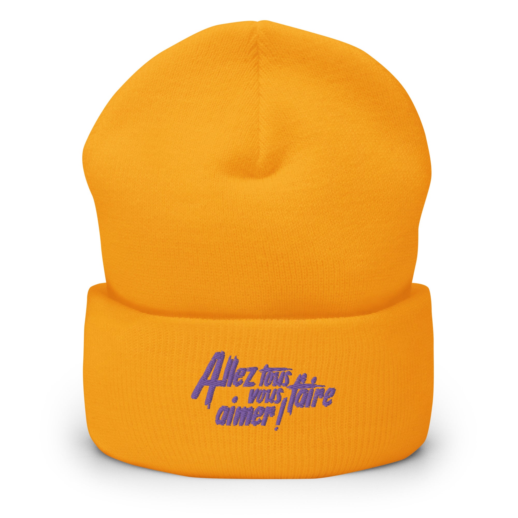 Allez tous vous faire aimer - Bonnet à Revers - Brodé