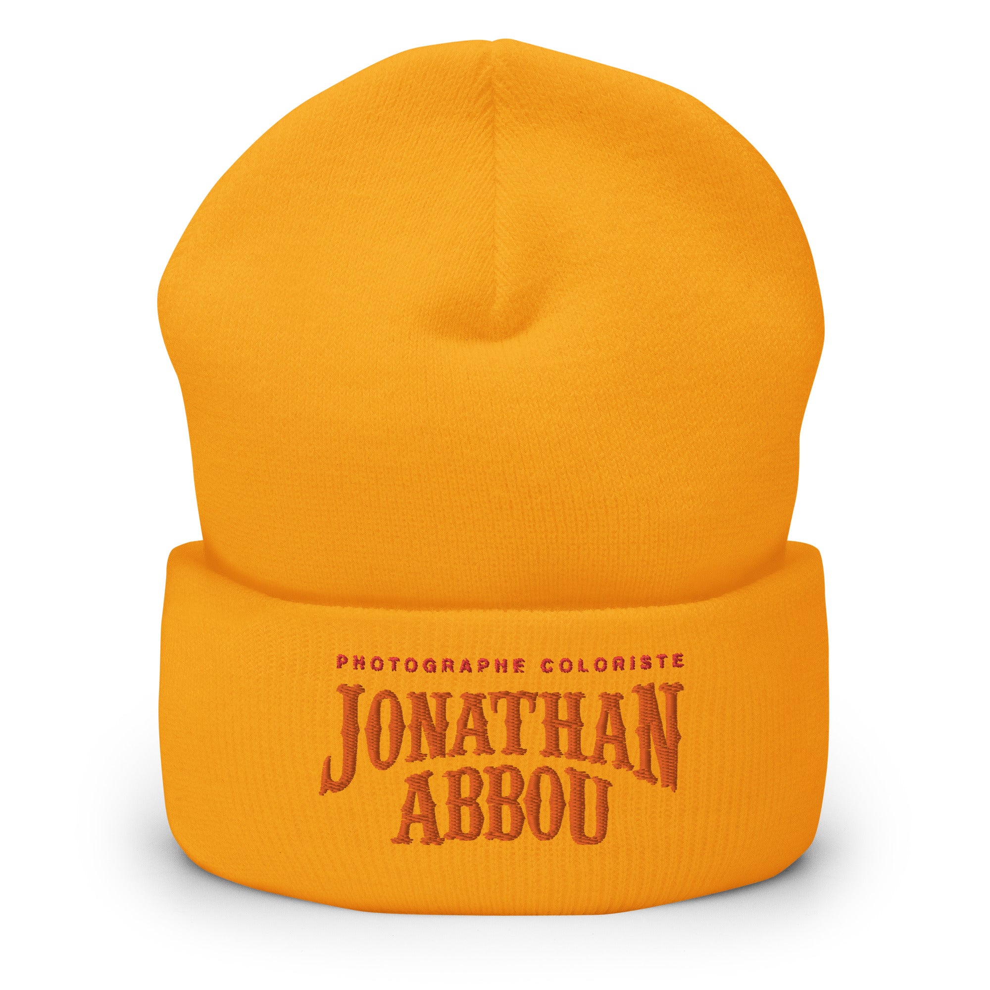 Jonathan abbou - Bonnet à Revers - logo - Brodé