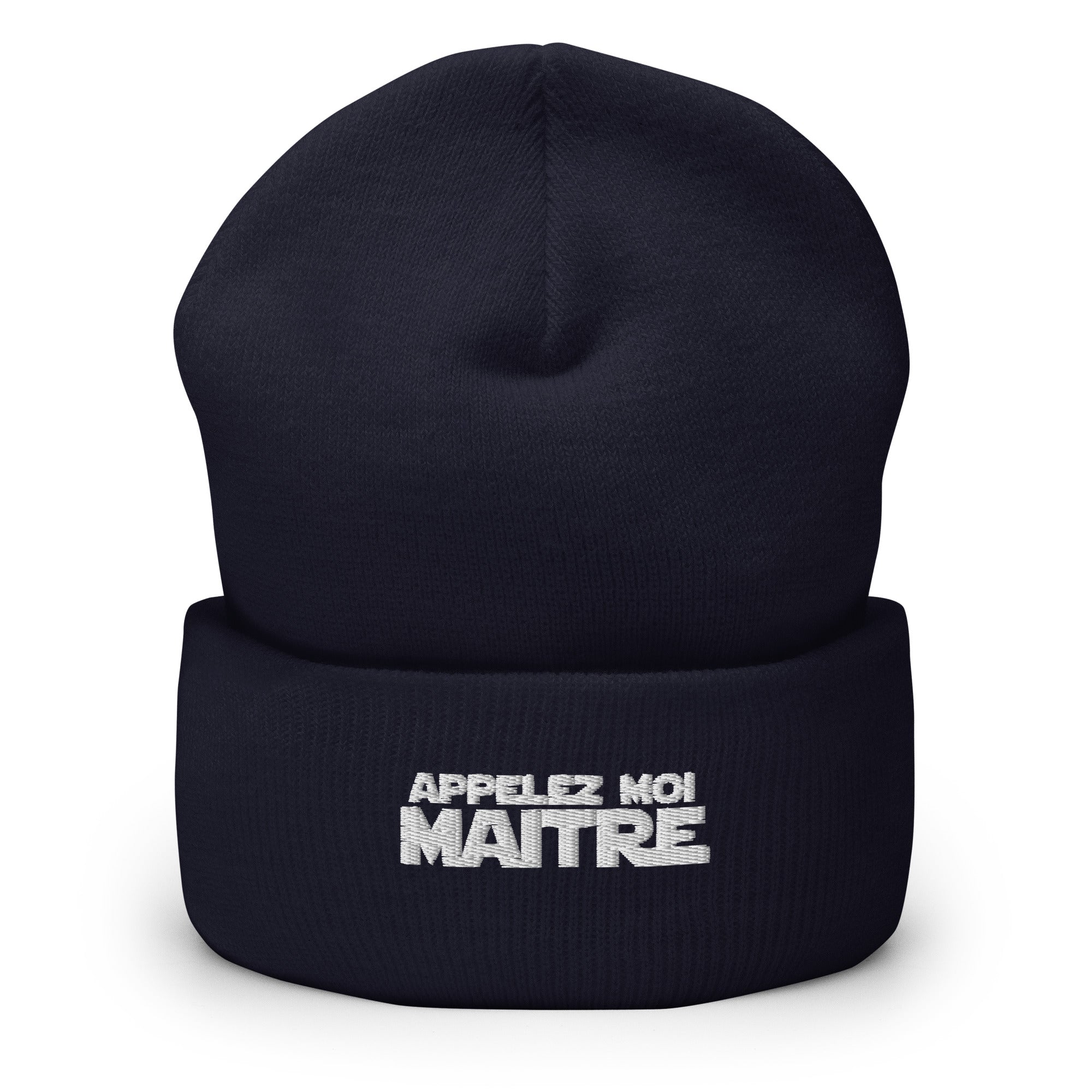 Appelez moi maitre - Bonnet à Revers - Brodé