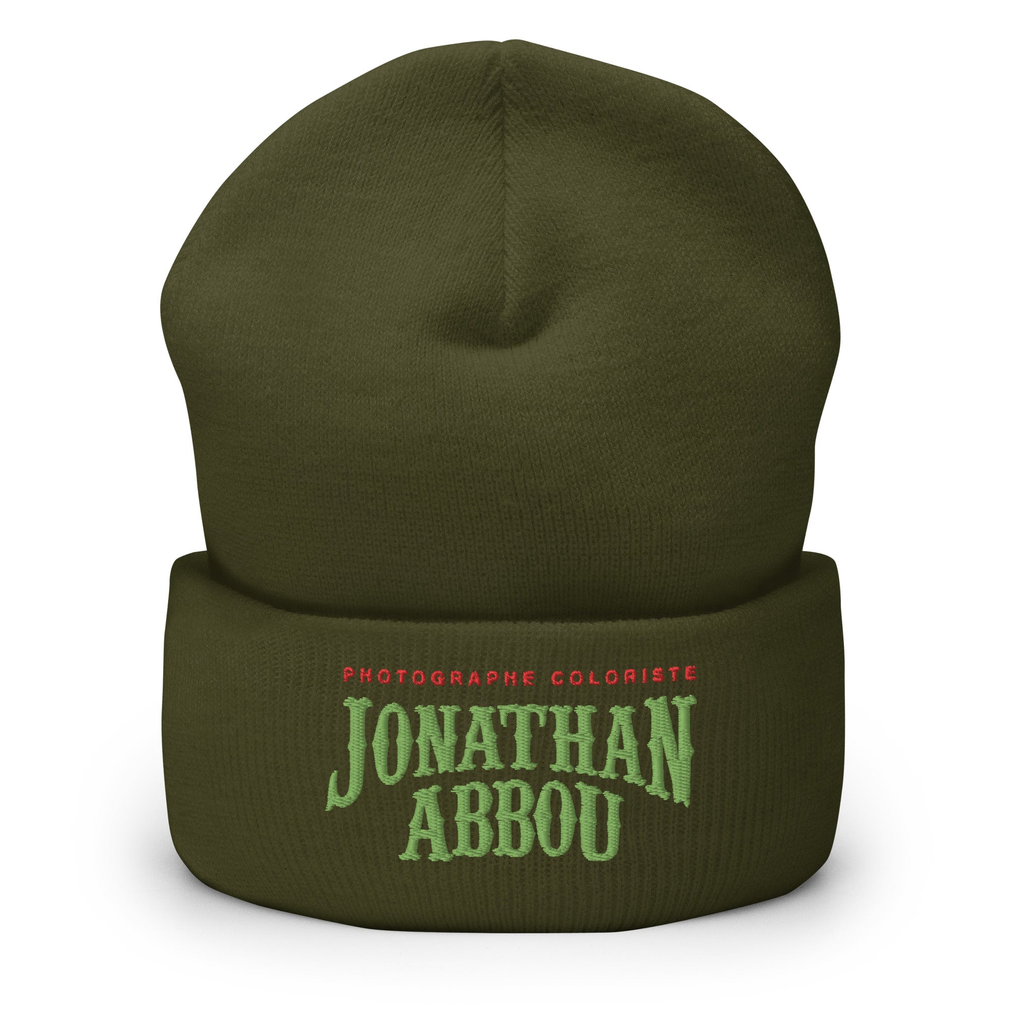Jonathan abbou - Bonnet à Revers - logo - Brodé