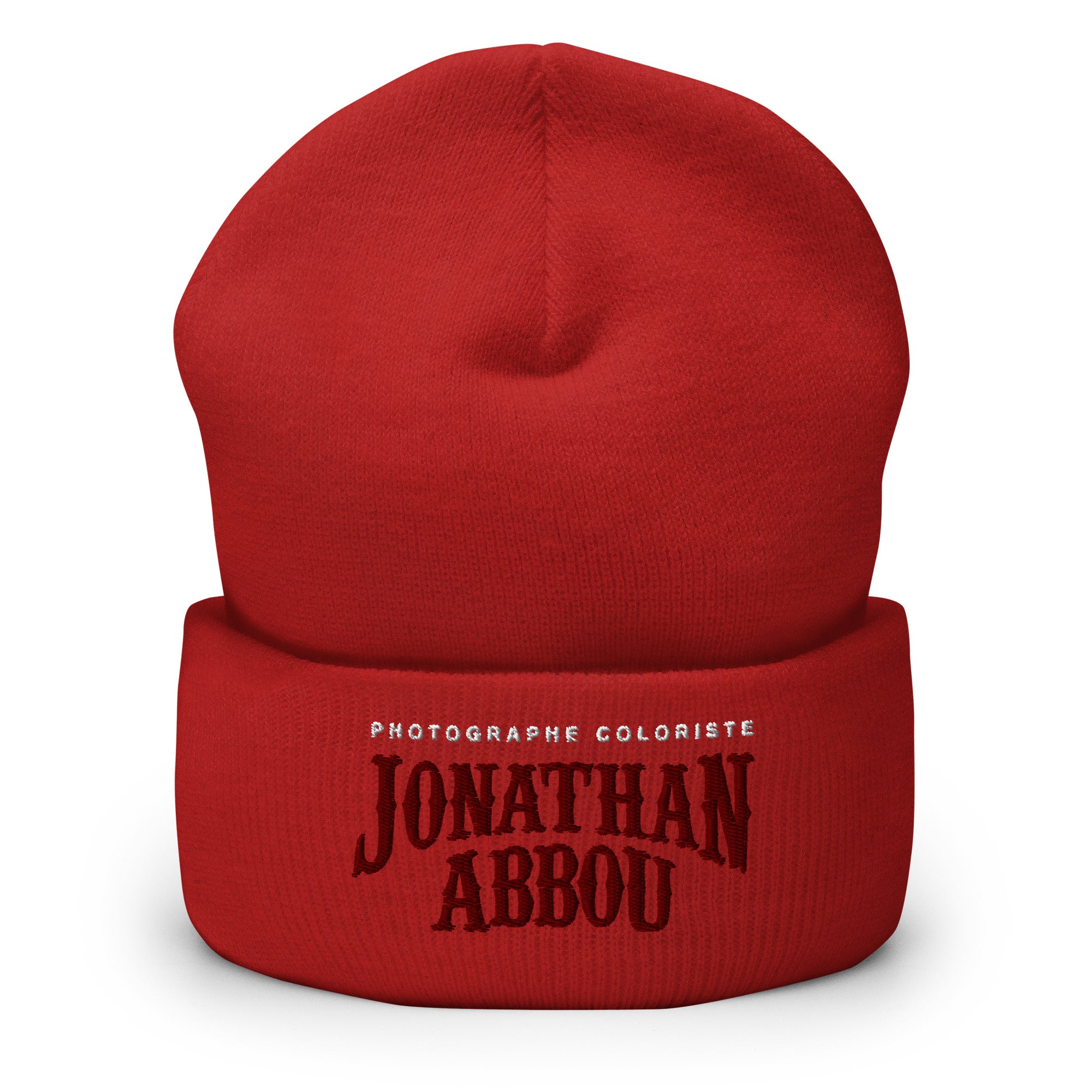 Jonathan abbou - Bonnet à Revers - logo - Brodé