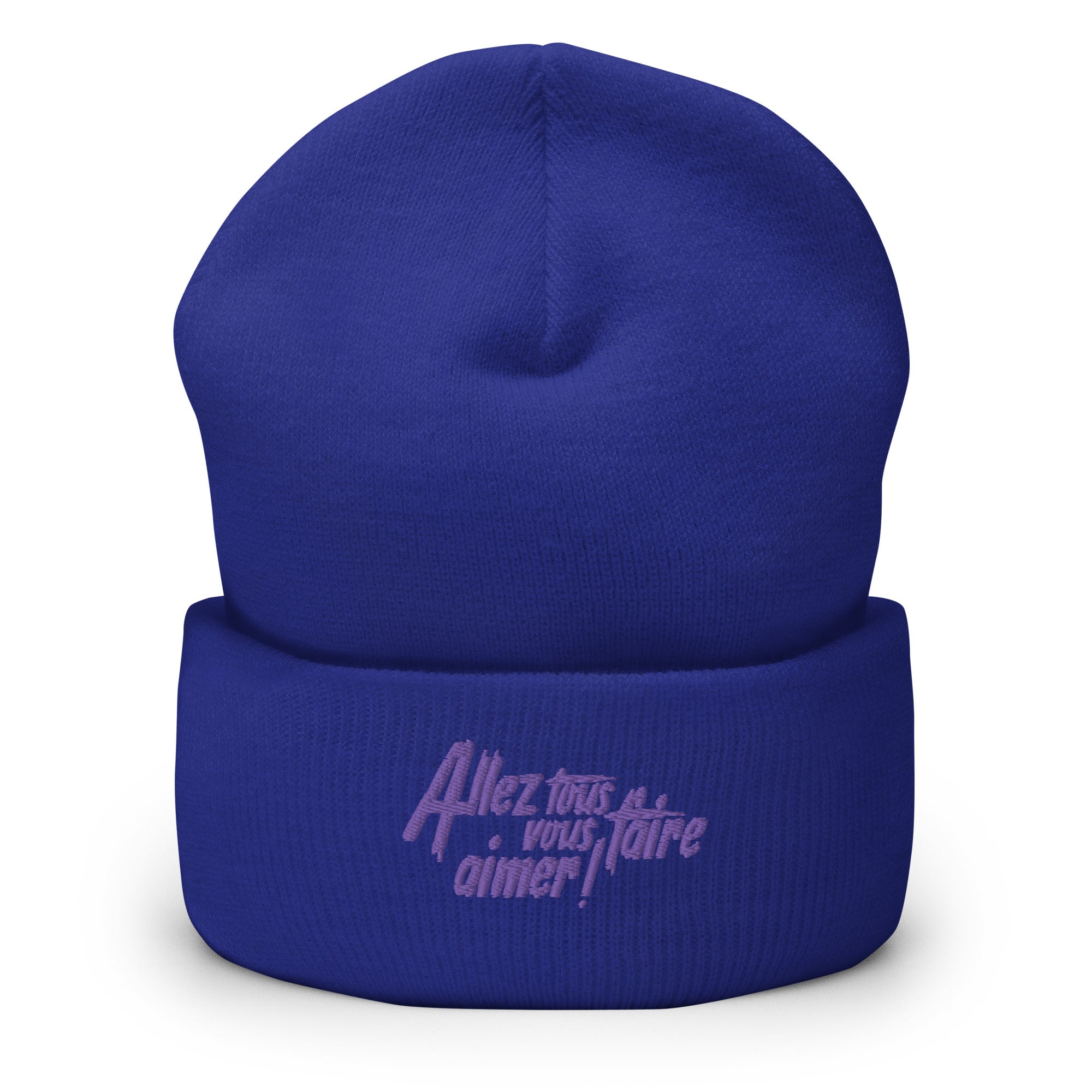 Allez tous vous faire aimer - Bonnet à Revers - Brodé