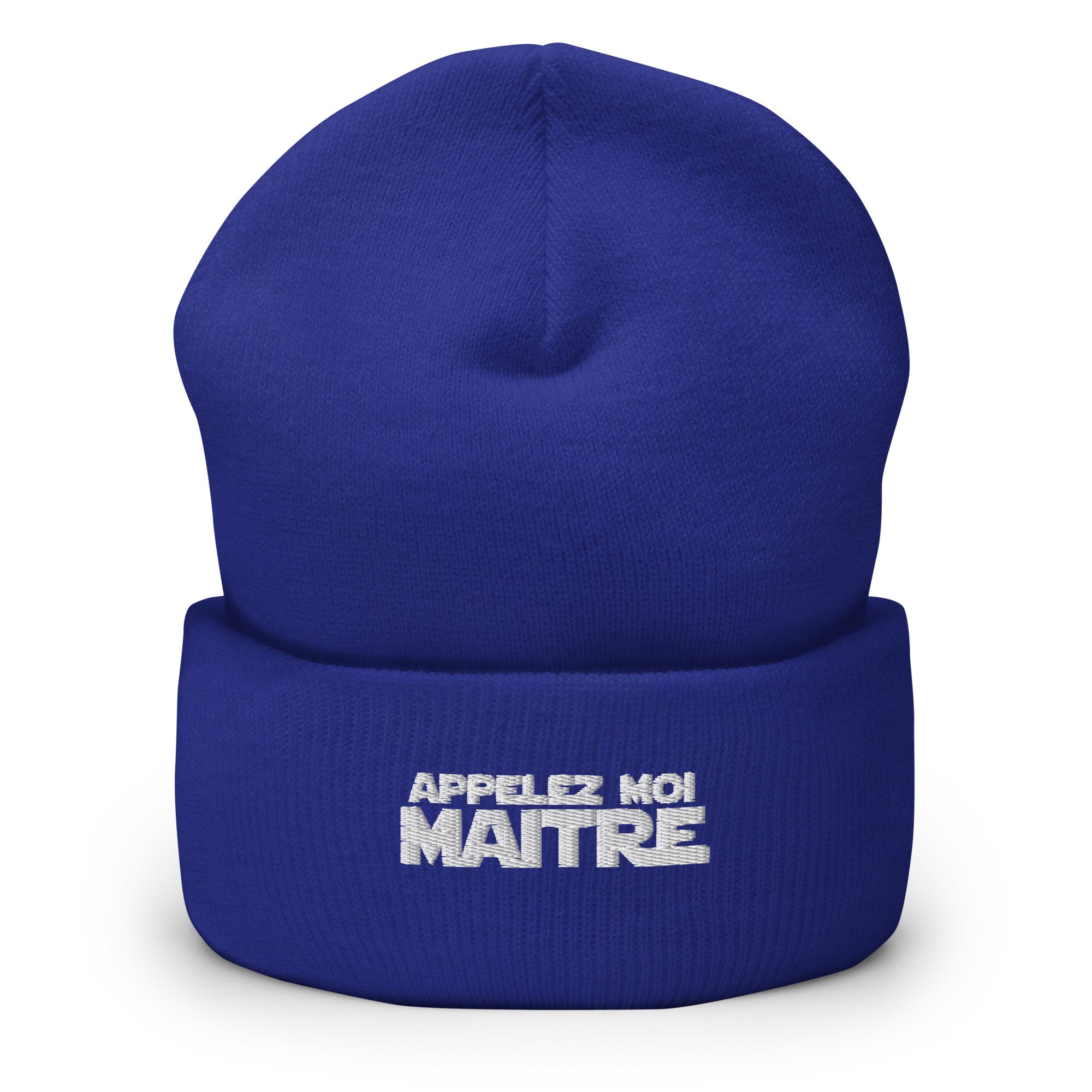 Appelez moi maitre - Bonnet à Revers - Brodé
