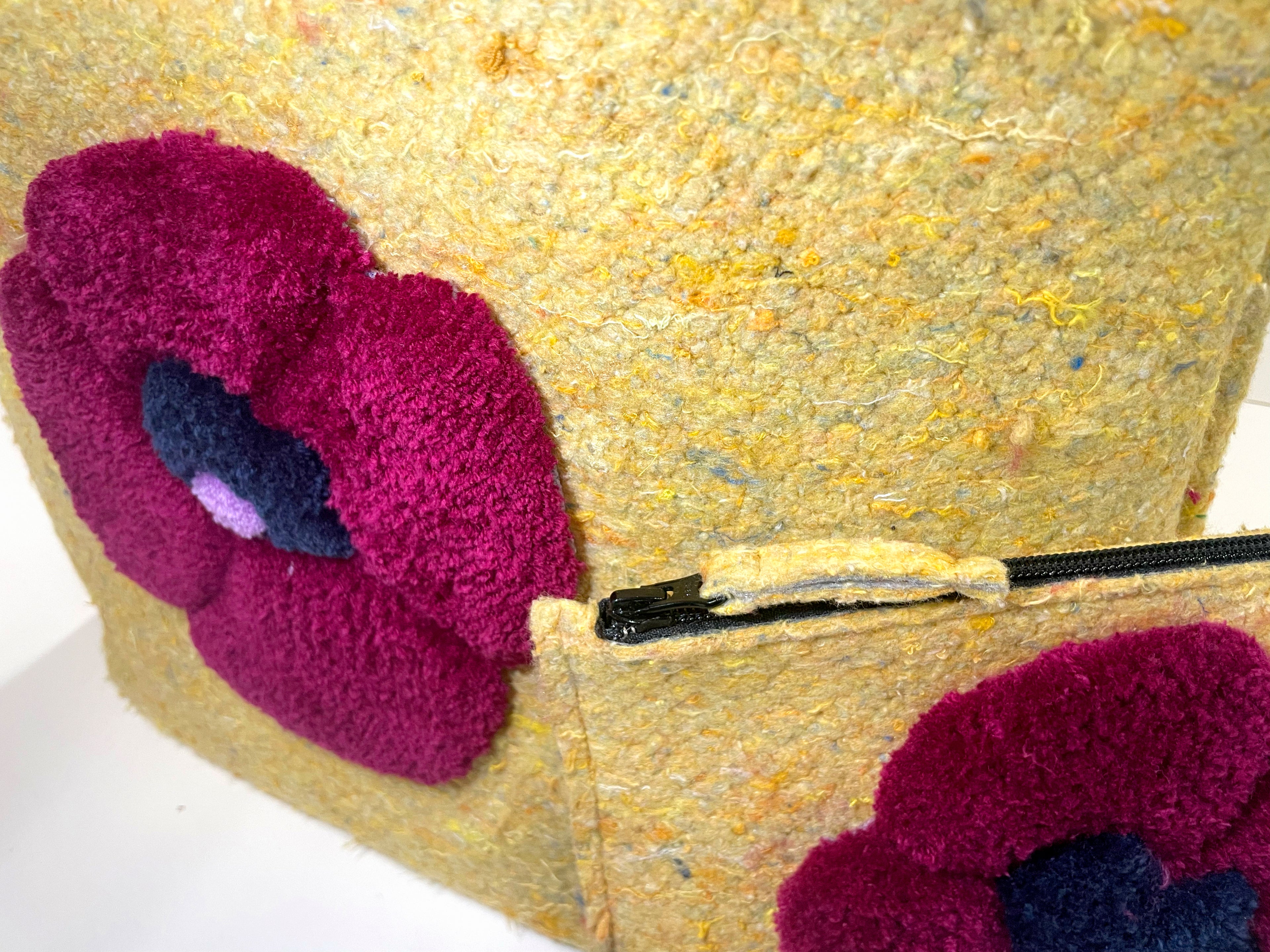 Ma Fleur - Sac et pochette - Upcycling en tufting