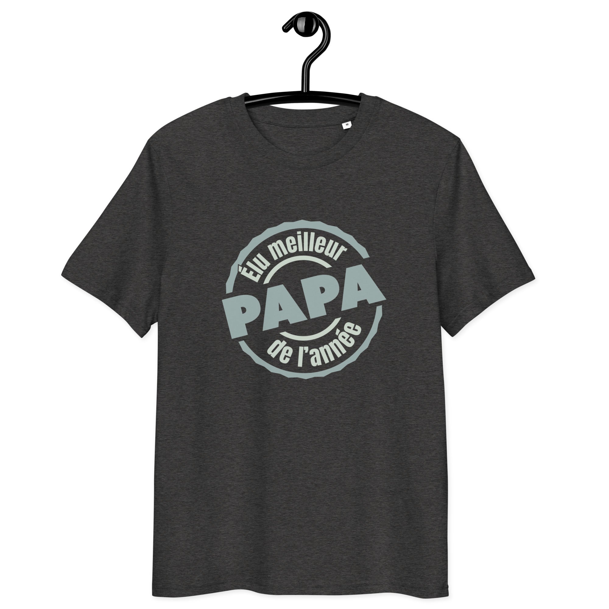 elu-meilleur-papa-tshirt-coton-bio-cadeau-pere-cadeau-famille-gris