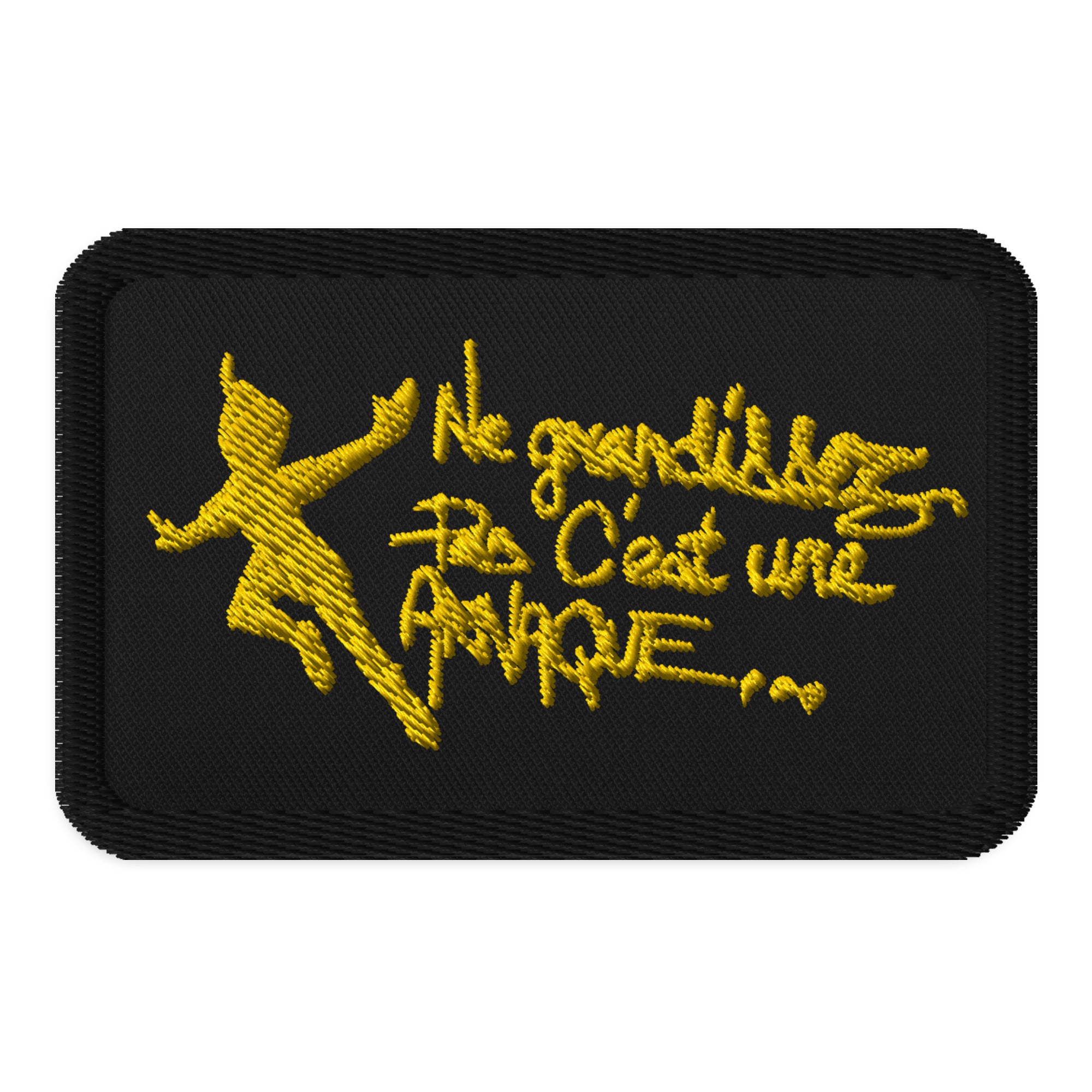 Ne grandissez pas - Patchs brodés