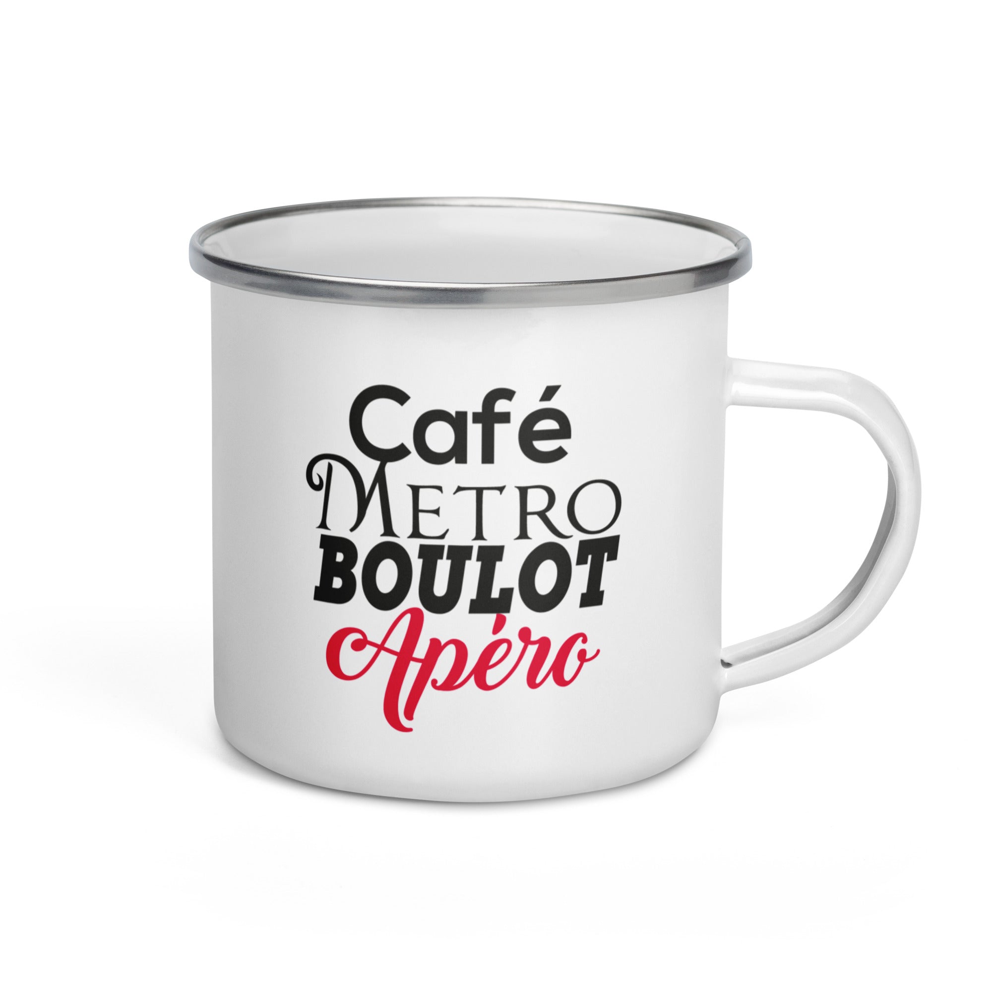 Café Métro Boulot Apéro - Mug émaillé