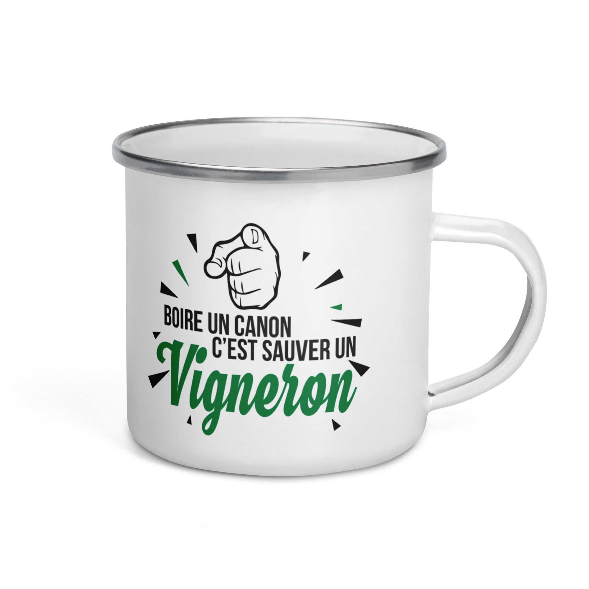 Boire un canon - Mug émaillé