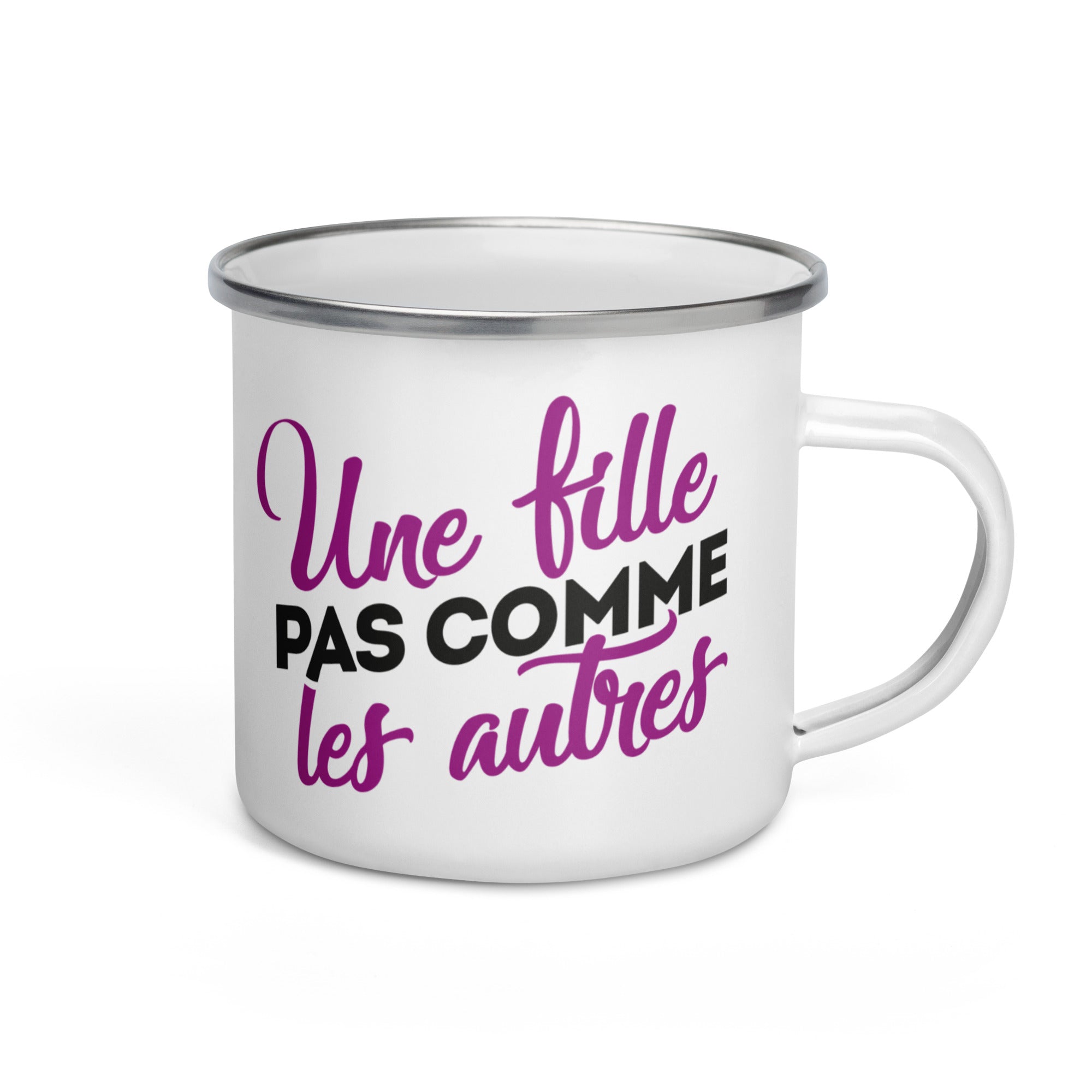Fille pas comme les autres - Mug émaillé