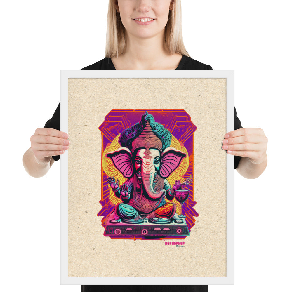 Hop Hop Hop - DVS - Ganesh Goa Vinas - Affiche Encadrée