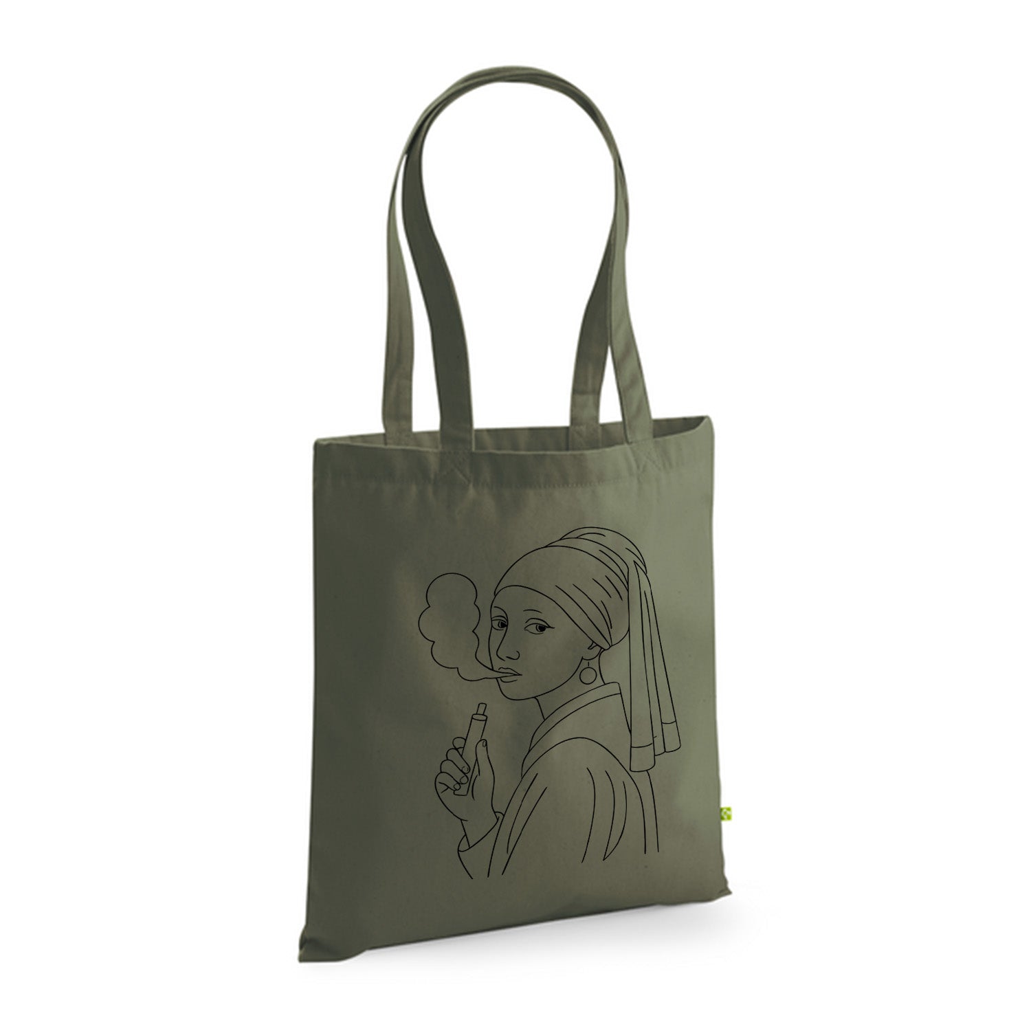 Fille à la vapote - Ma Carpette - Tote Bag en coton bio à piquer