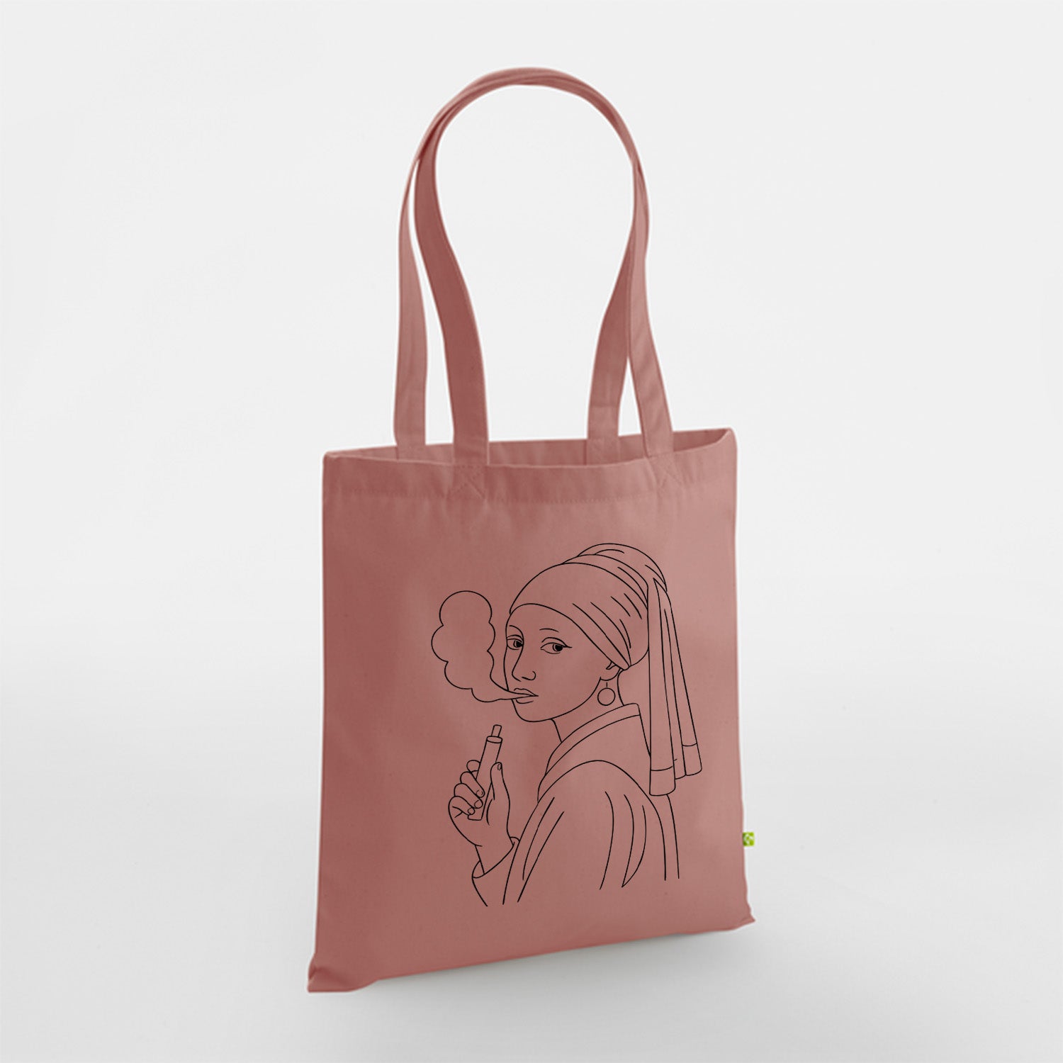 Fille à la vapote - Ma Carpette - Tote Bag en coton bio à piquer