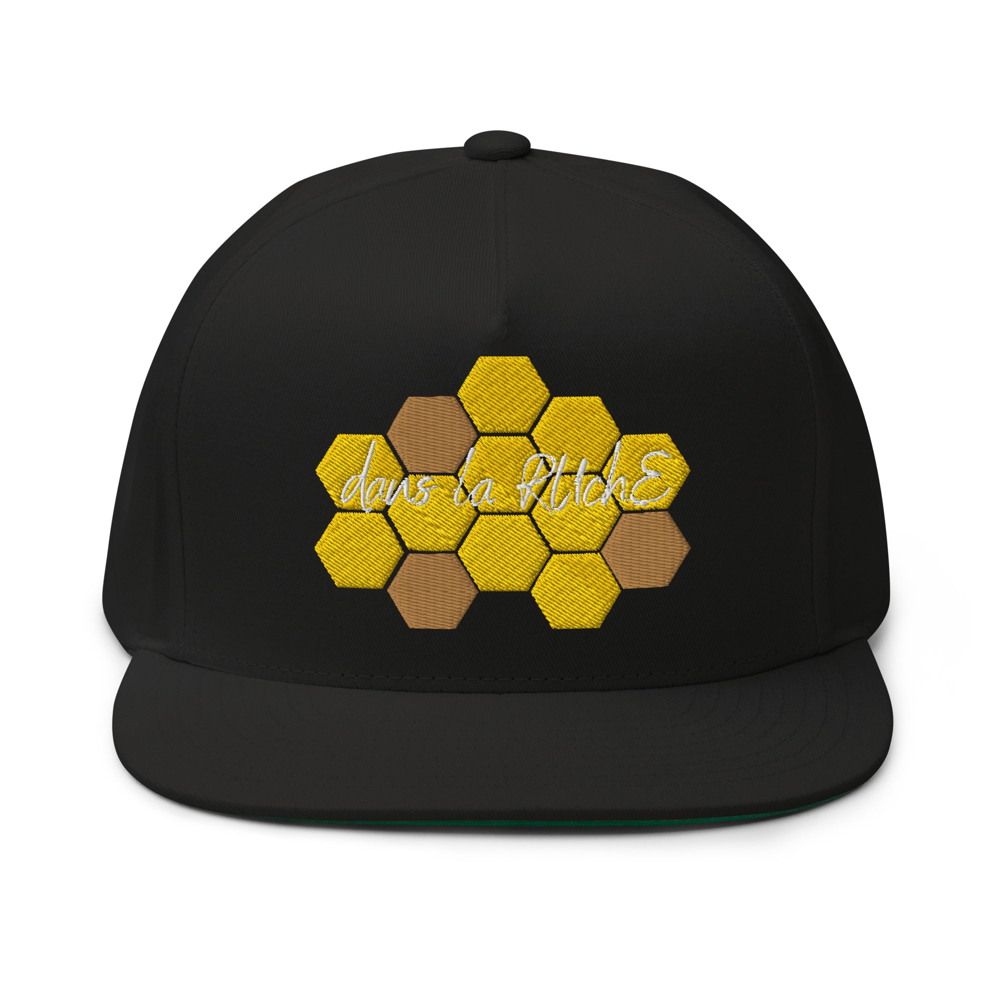 Dans la ruche - Casquette à Visière Plate - Brodée