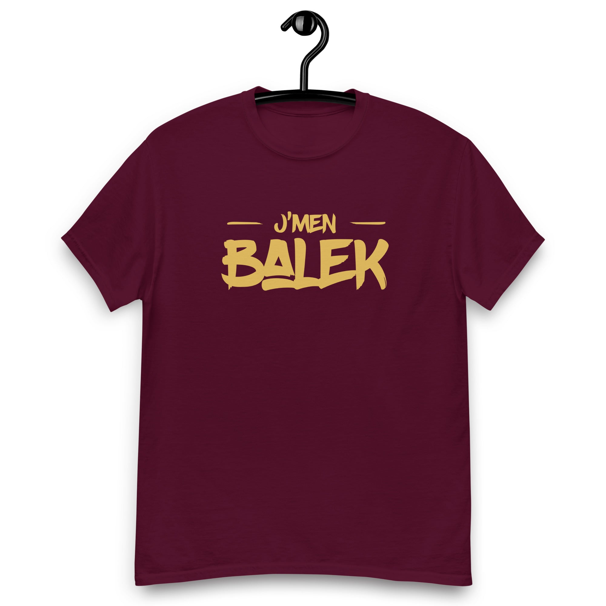 jmen-balek-t-shirt-personnalise-bordeaux-jaune