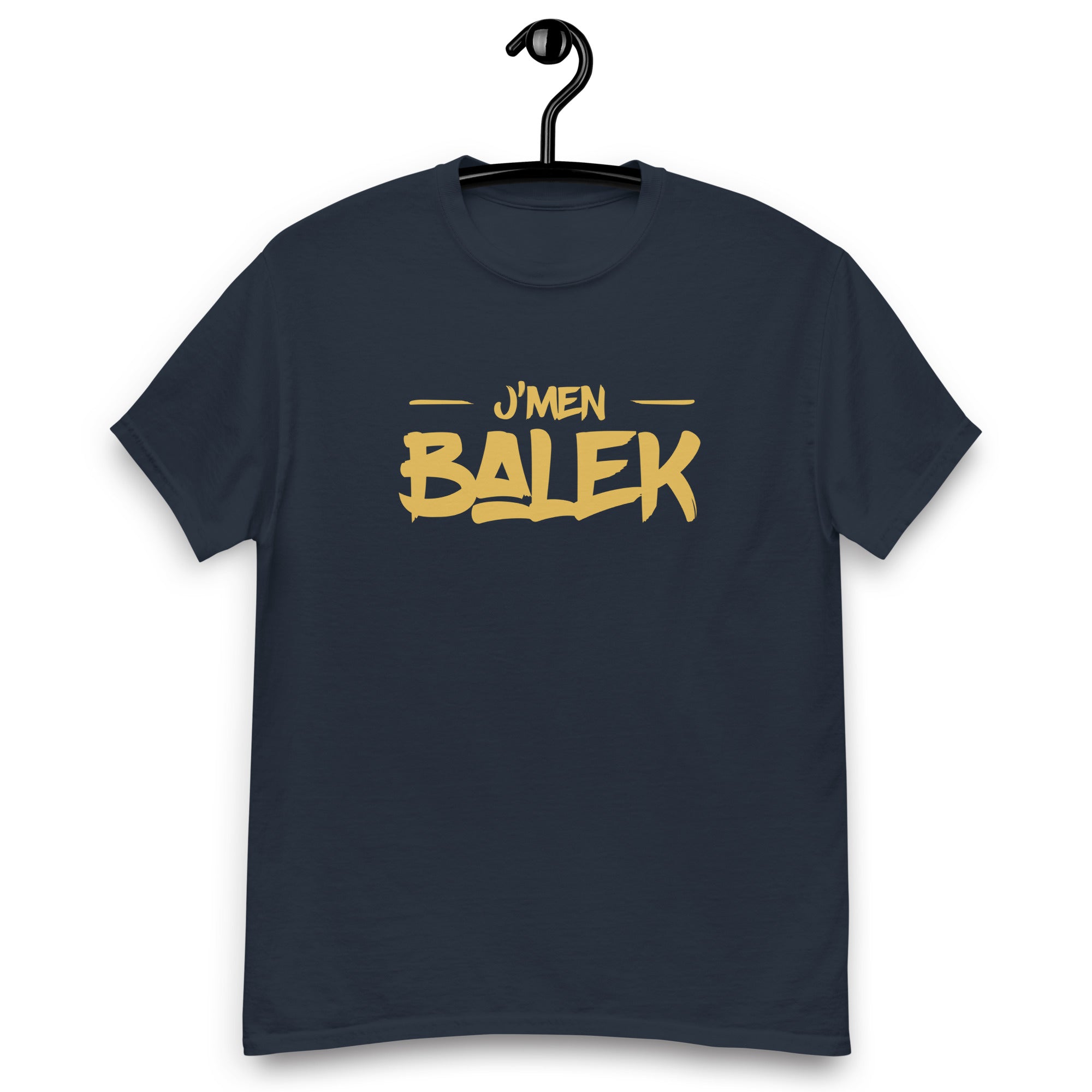 jmen-balek-t-shirt-personnalise-navy-jaune