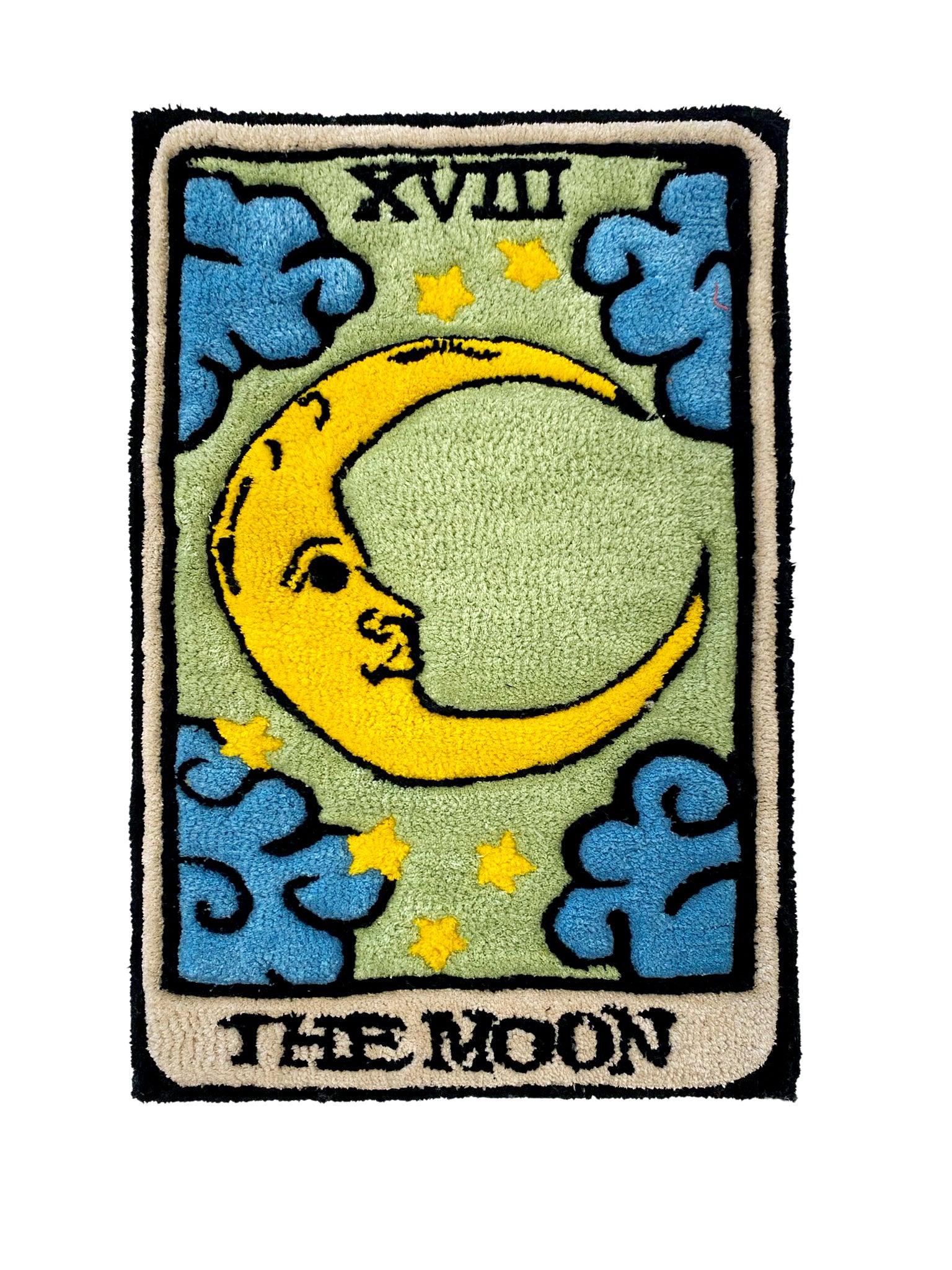 Décroches moi la lune - Carte de Tarot - Tapis en tufting