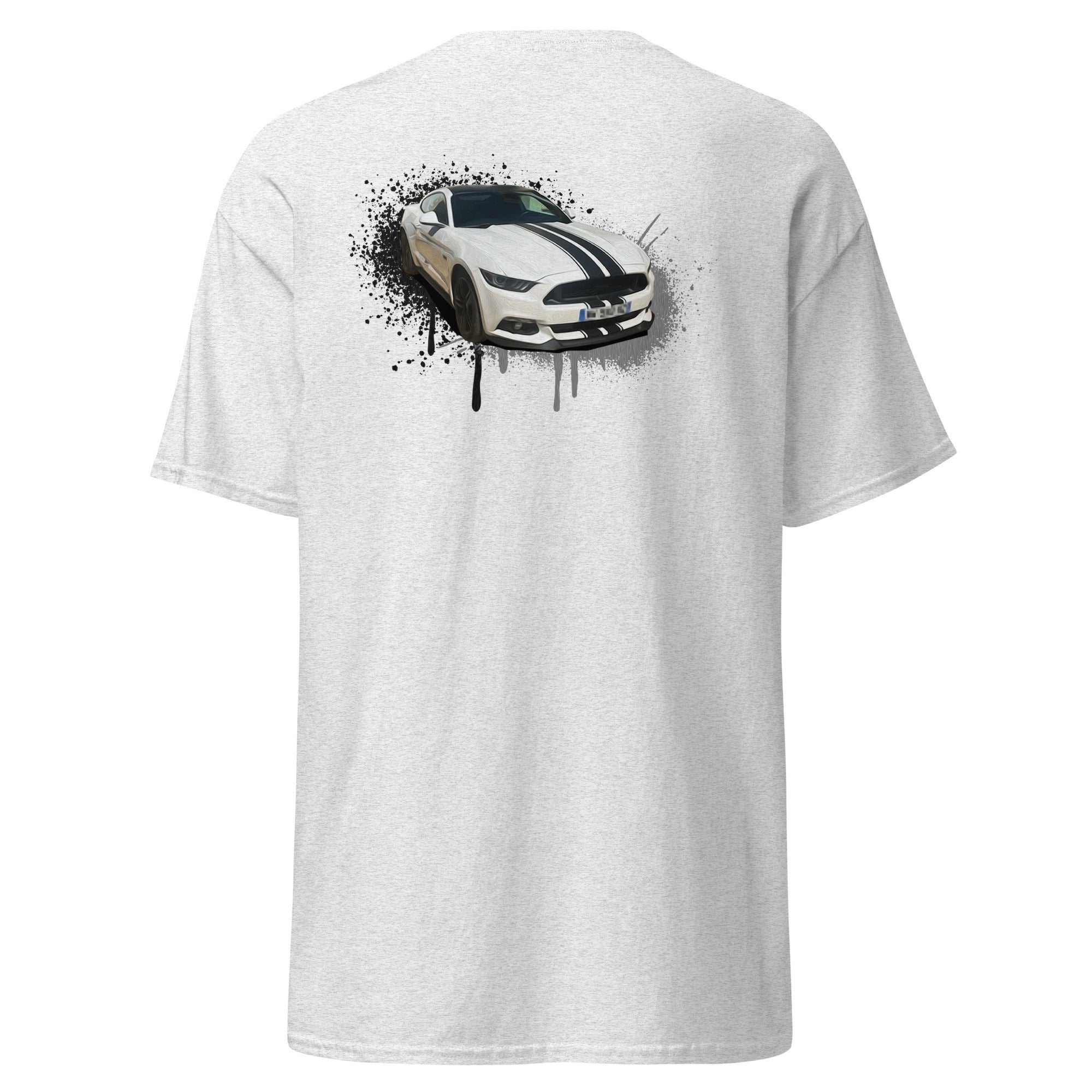 M Devaux - T-shirt classique homme impression cœur et dos