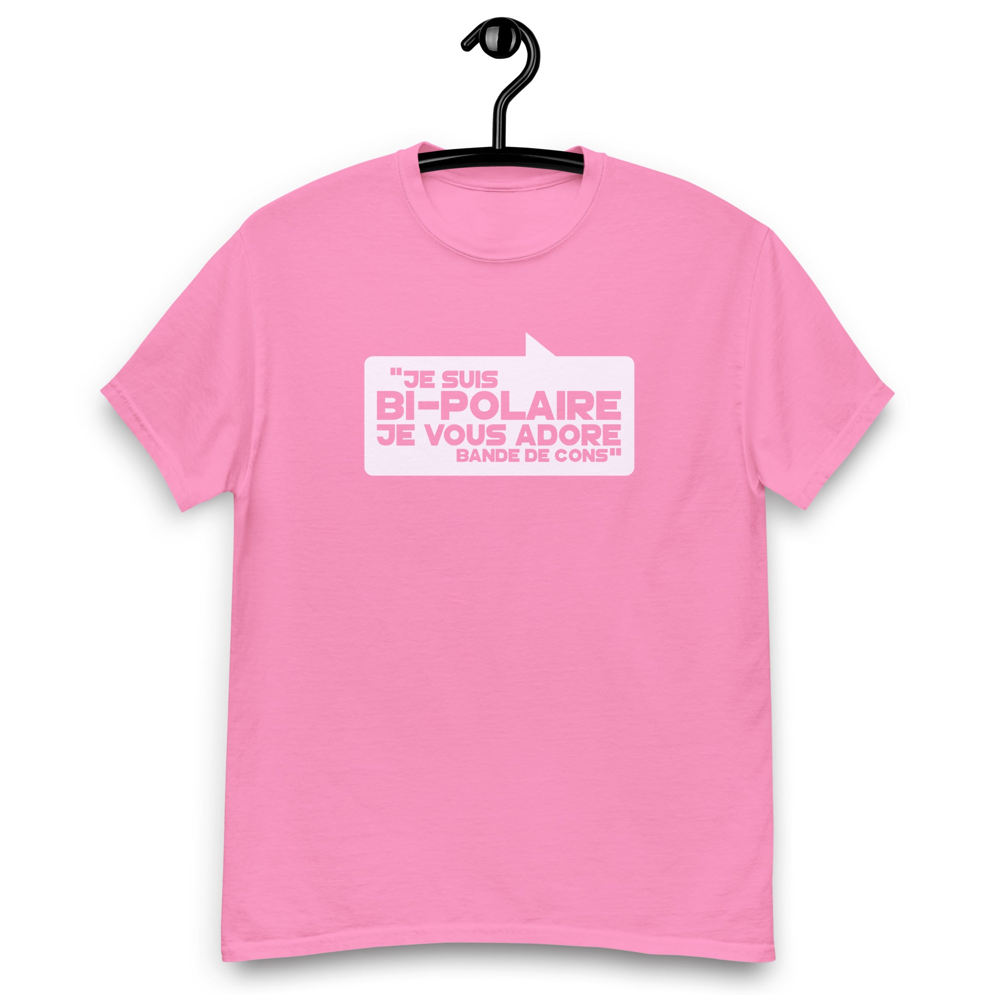 Je suis bi-polaire - T-shirt coton classique homme