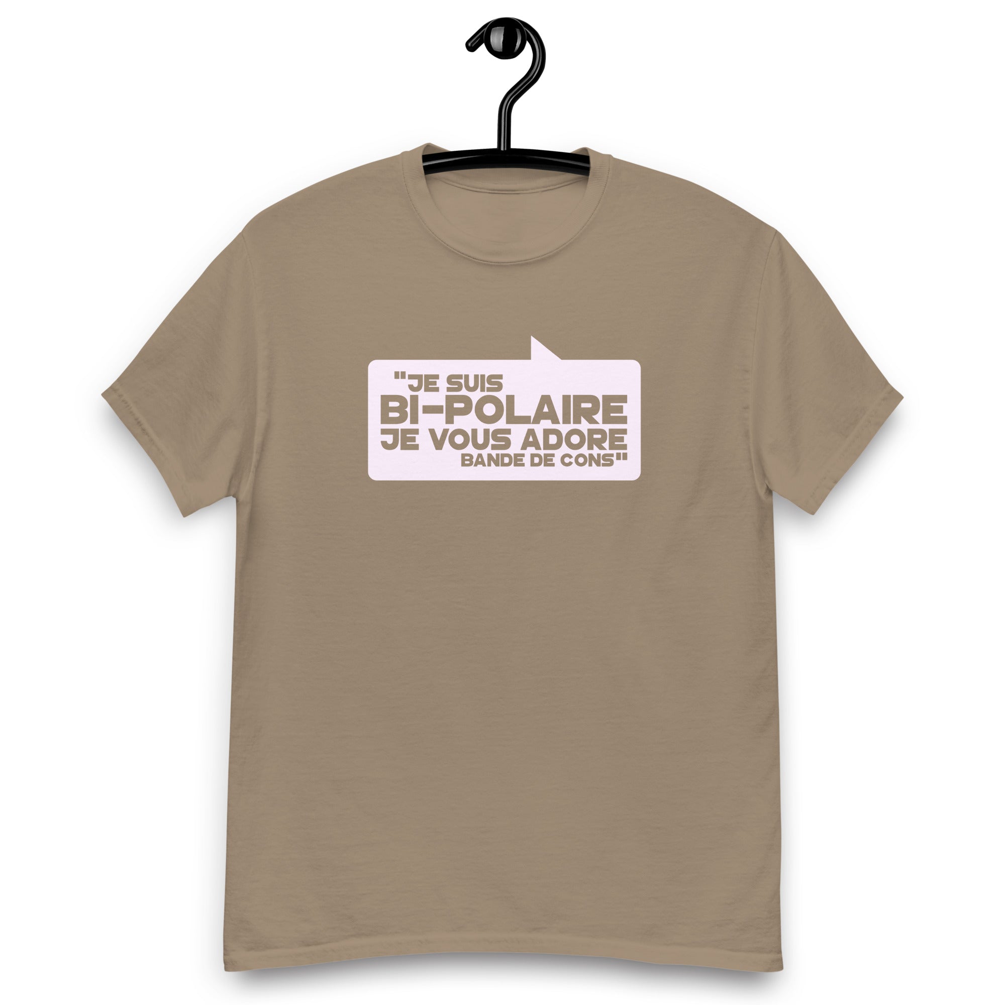 Je suis bi-polaire - T-shirt coton classique homme