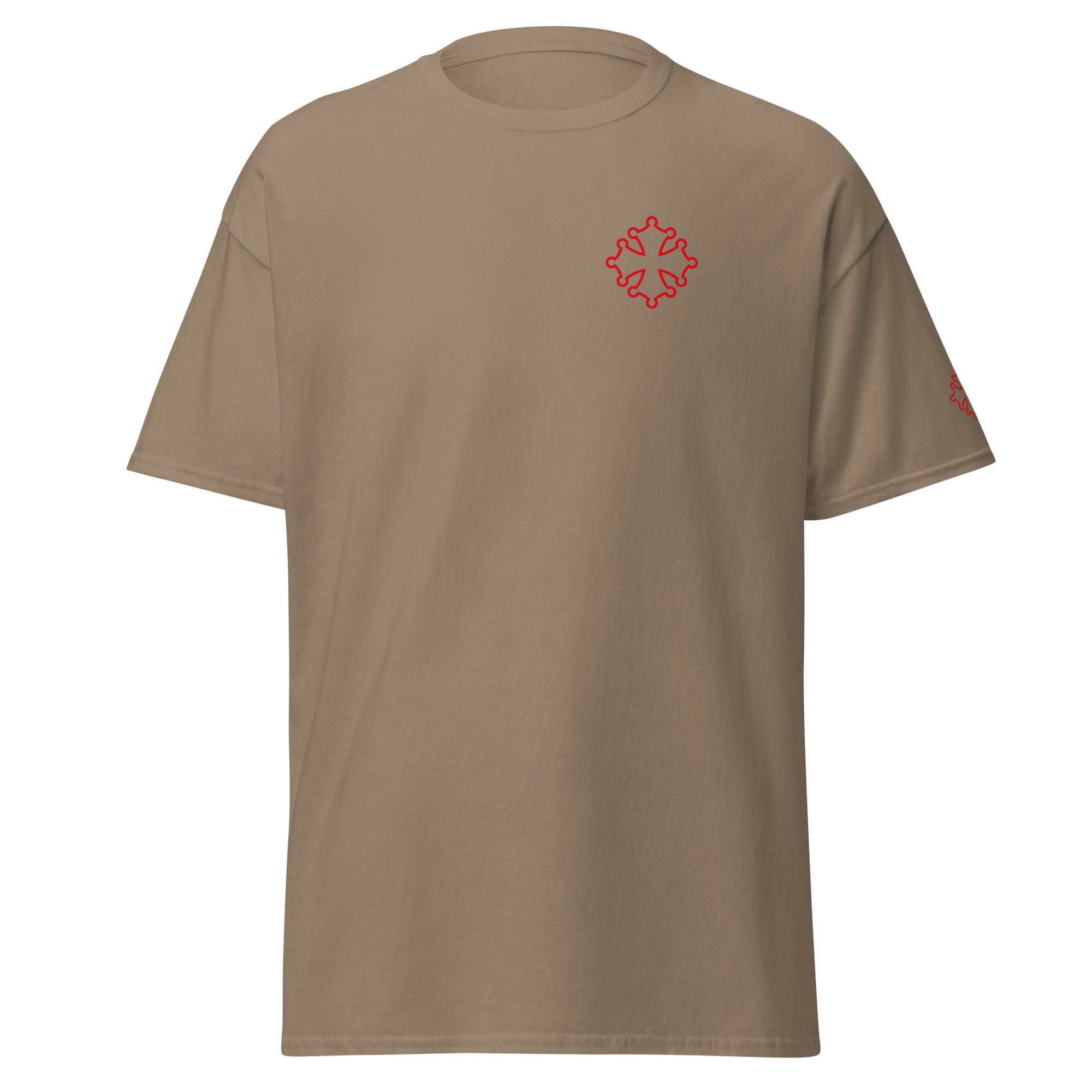 Croix oc rouge - T-shirt classique homme - Coeur et Manche